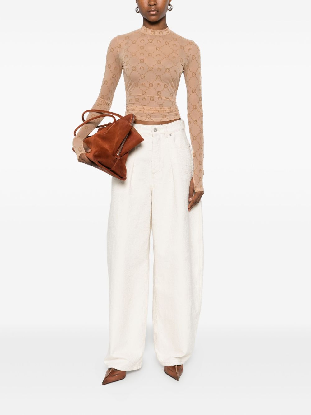 MARINE SERRE Top Camel Marine Serre 