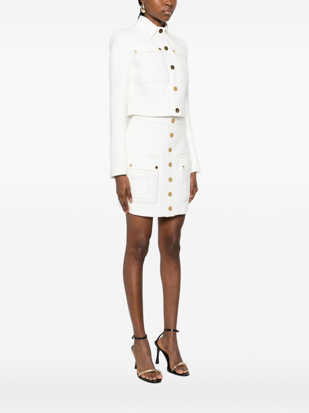 Elisabetta Franchi Jackets Ivory Elisabetta Franchi 