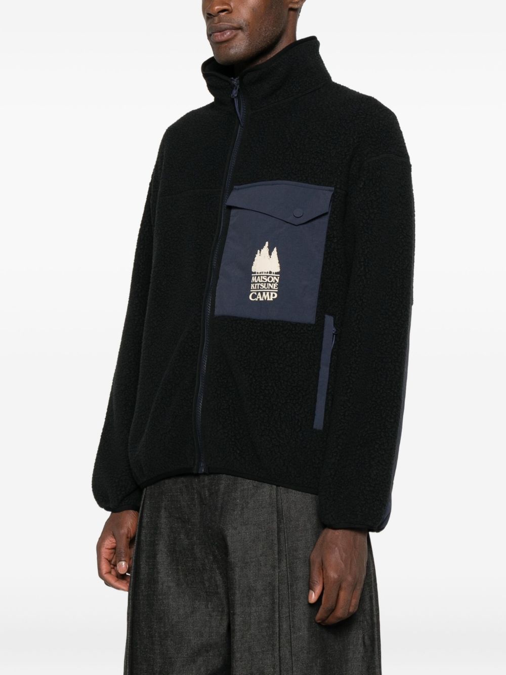 Maison Kitsuné MAISON KITSUNE' Coats Black Maison Kitsuné 