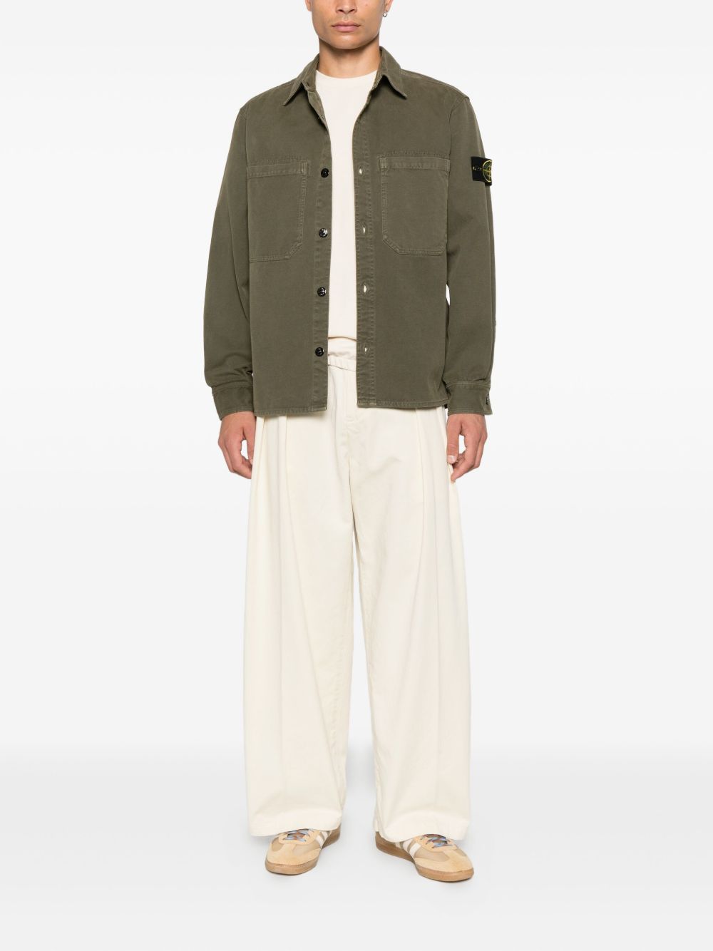 Stone Island Shirts Green Stone Island 