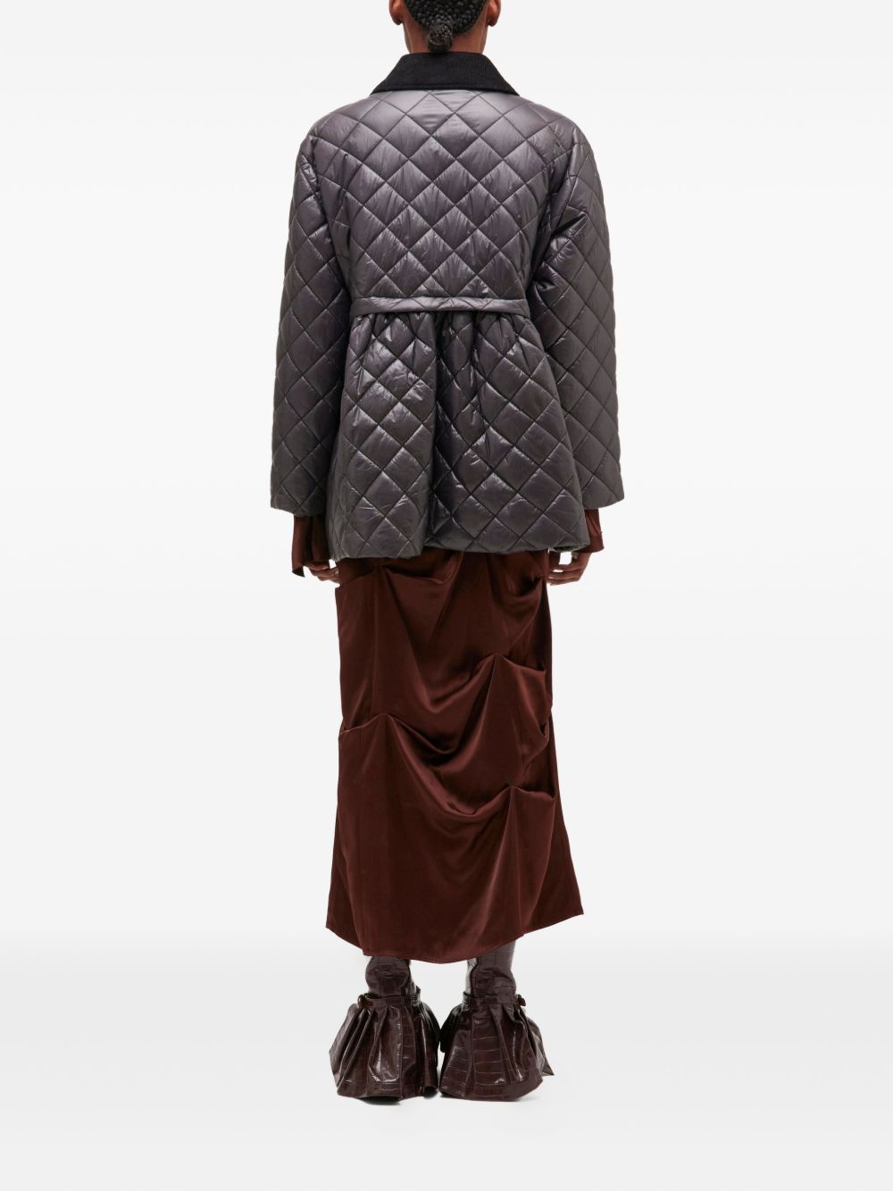 GANNI Coats Grey Ganni 