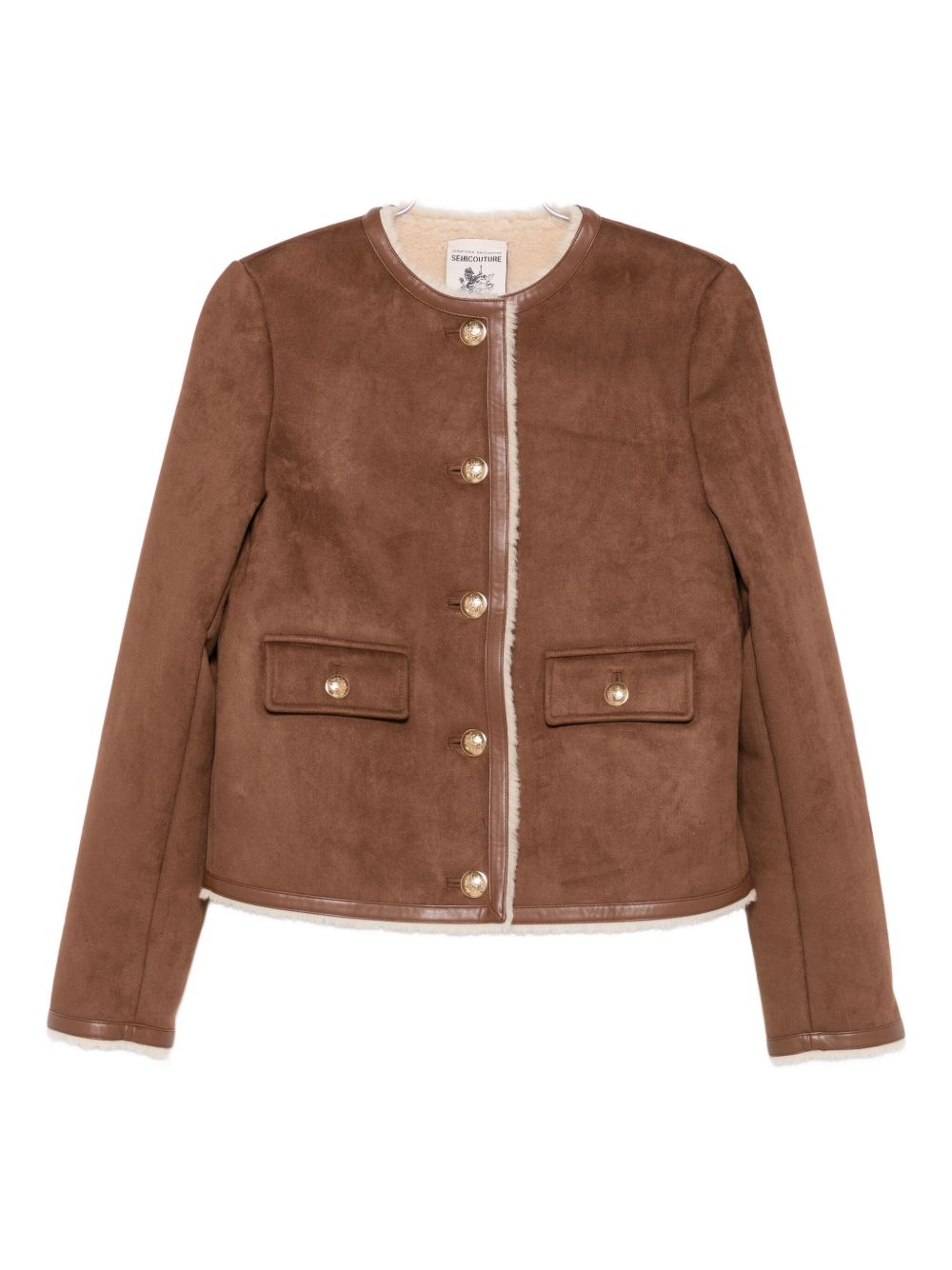 Semicouture Jackets Brown Semicouture 