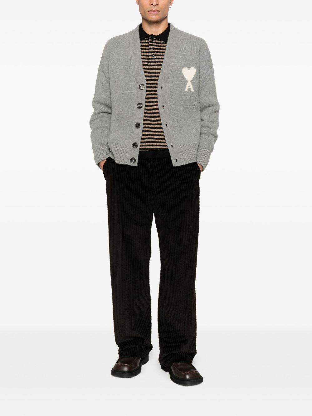 Ami Paris Sweaters Grey Ami Paris 