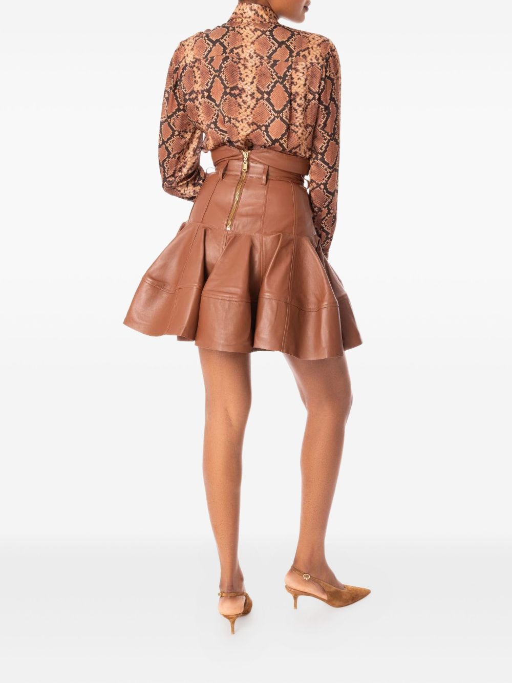Zimmermann Skirts Leather Brown Zimmermann 