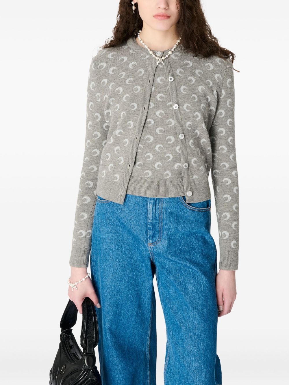 MARINE SERRE Sweaters Light Grey Marine Serre 