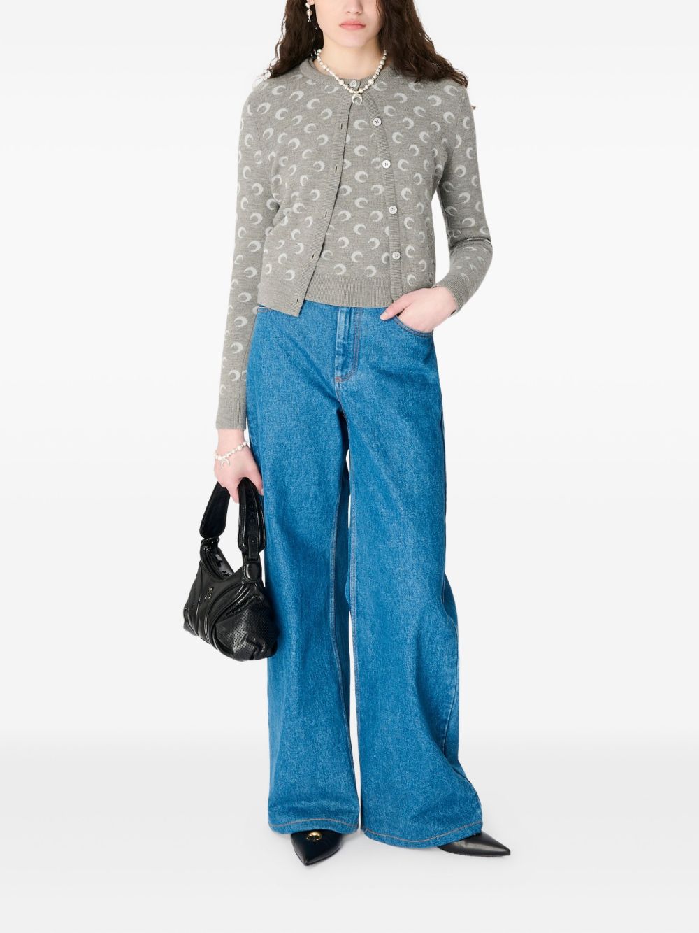 MARINE SERRE Sweaters Light Grey Marine Serre 