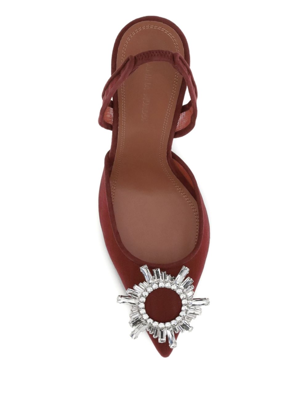 Amina Muaddi With Heel Bordeaux Amina Muaddi 