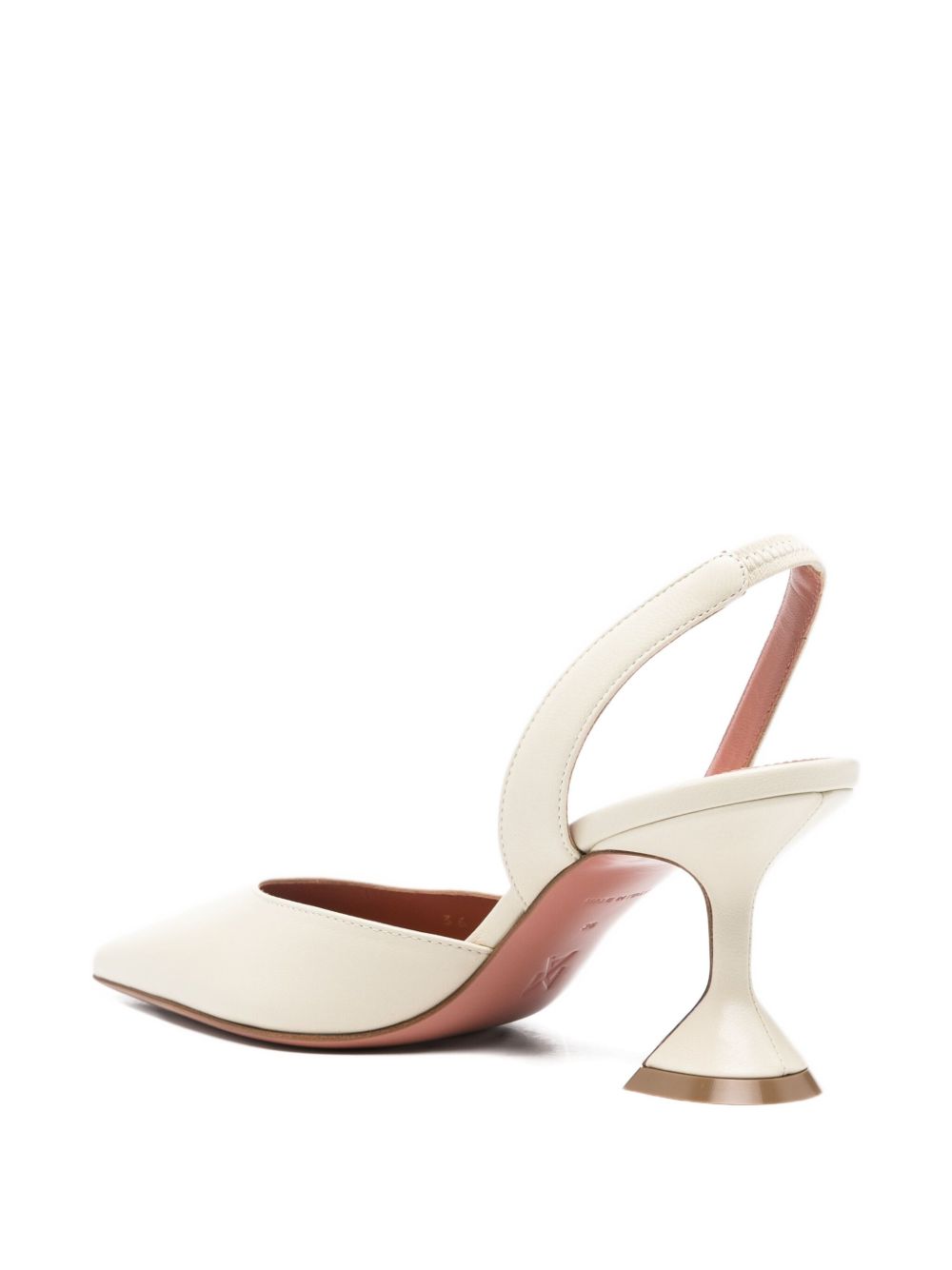 Amina Muaddi With Heel Beige Amina Muaddi 