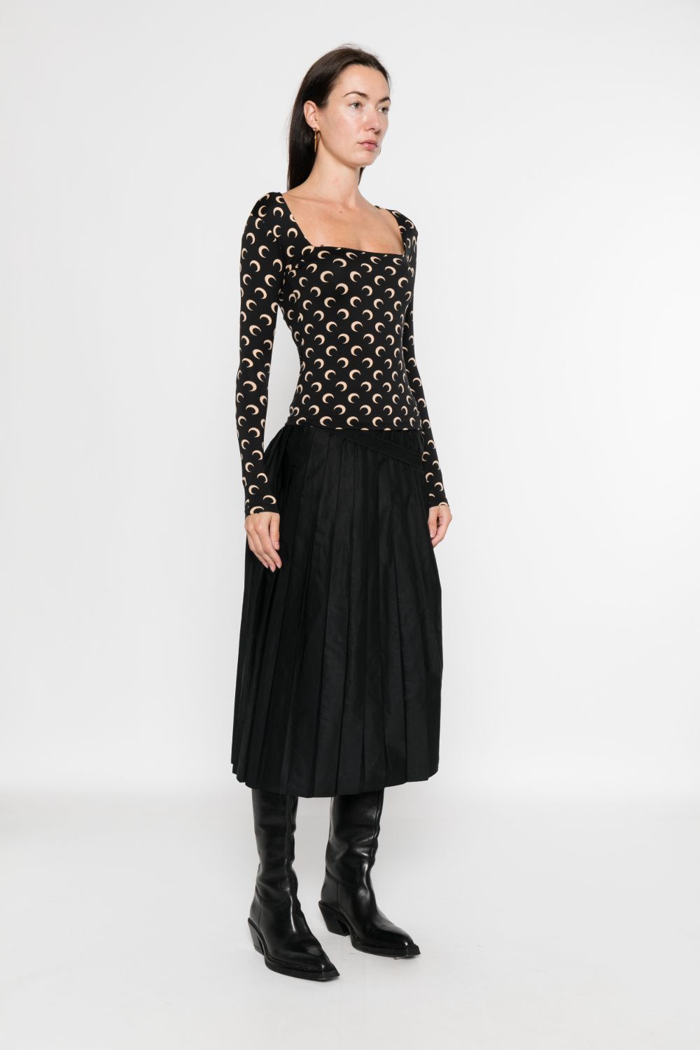 MARINE SERRE Top Black Marine Serre 