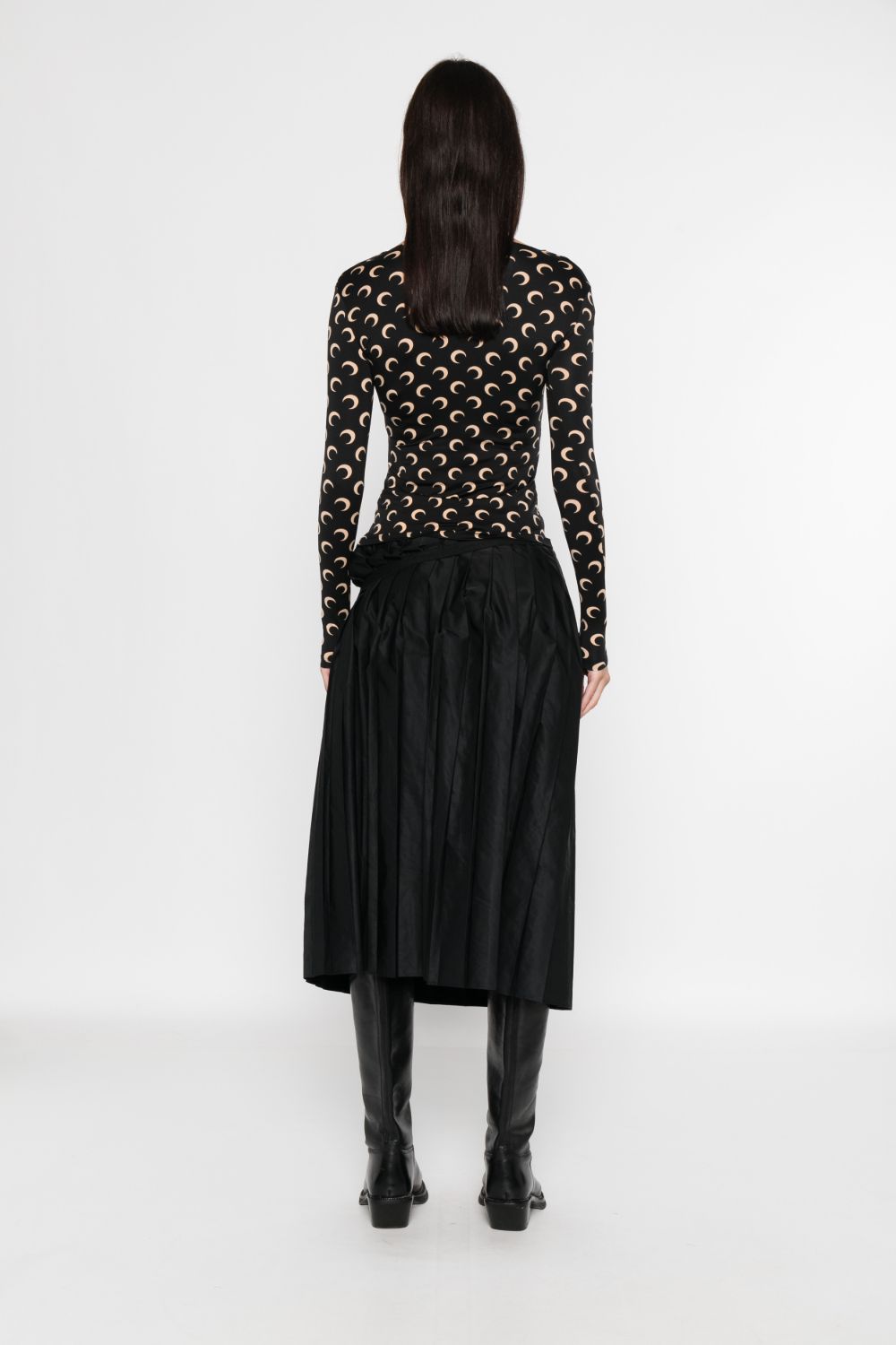 MARINE SERRE Top Black Marine Serre 