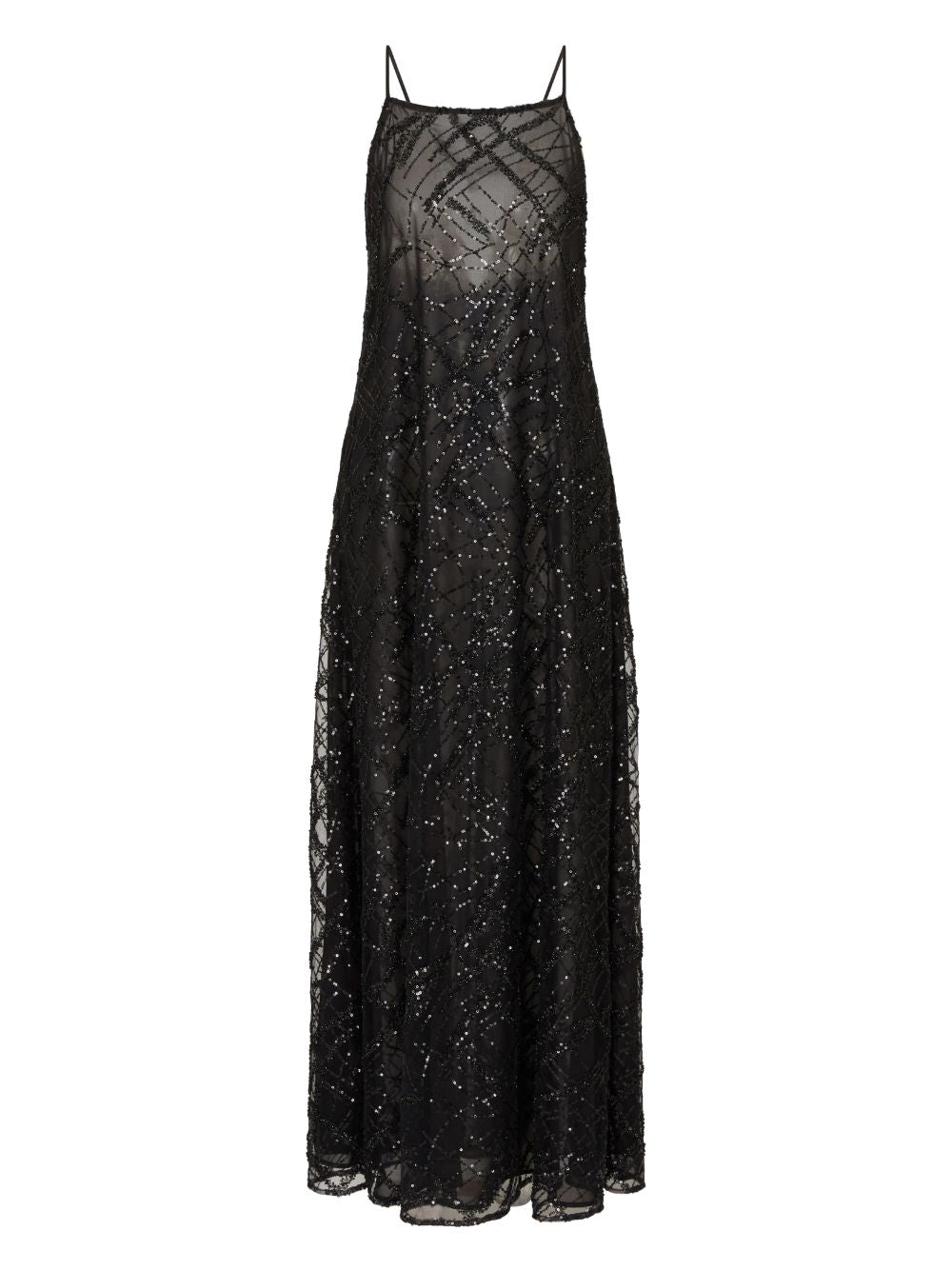 Emporio Armani Sequin-embellished backless mini dress Emporio Armani 