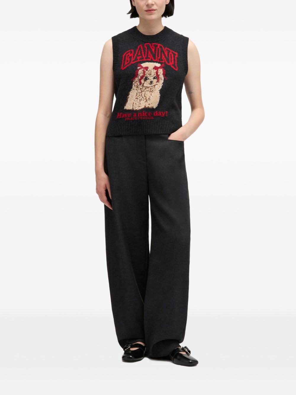 GANNI Sweaters Black Ganni 