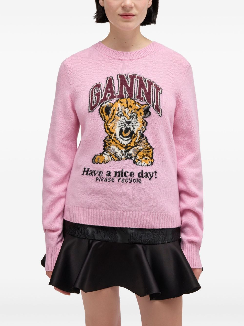 GANNI Sweaters Pink Ganni 