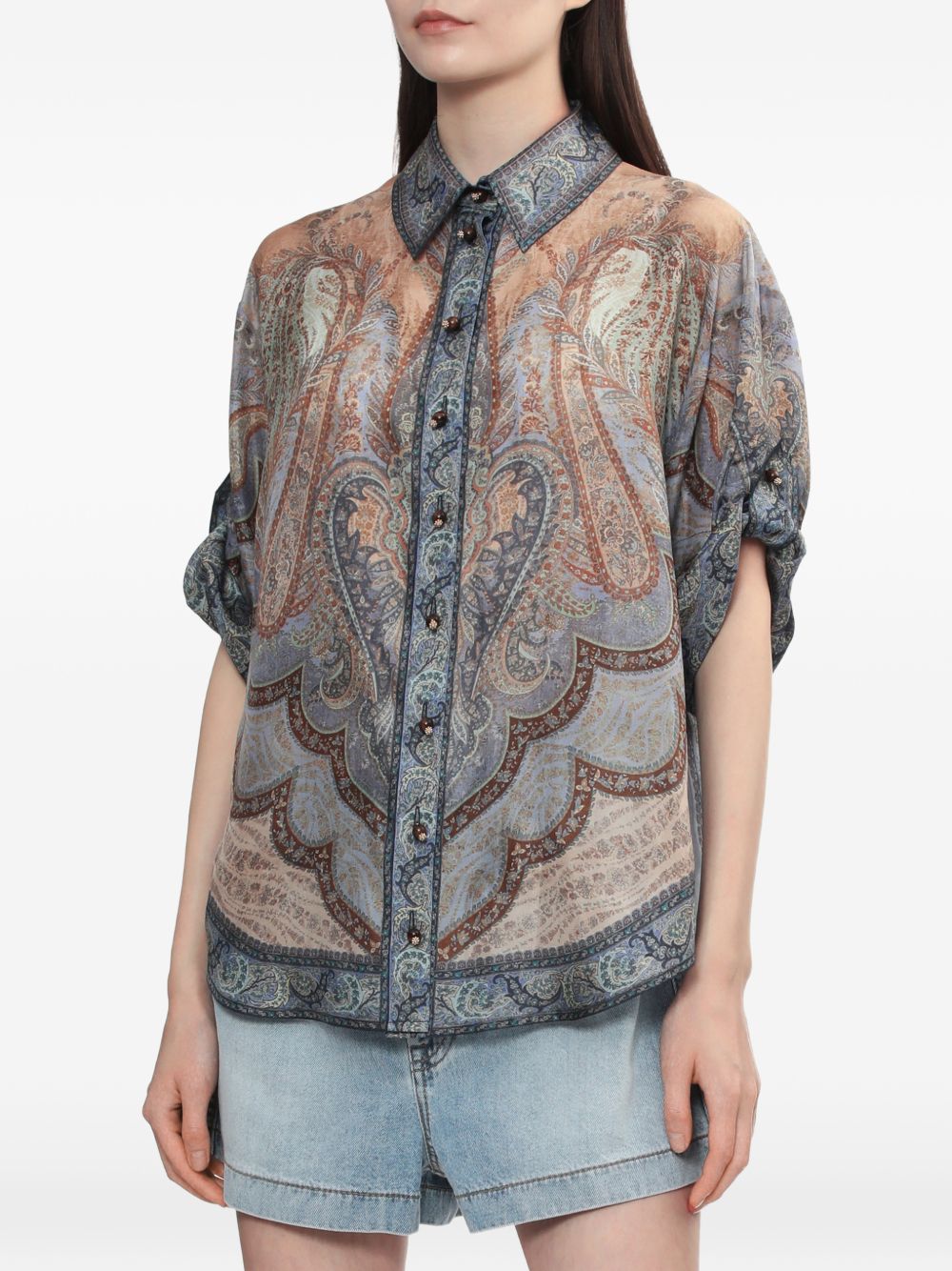 Zimmermann Shirts Blue Zimmermann 