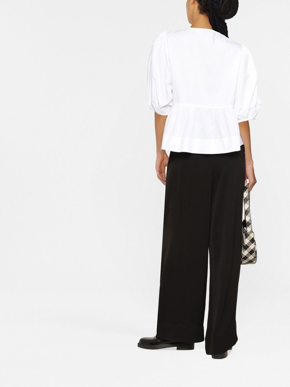 GANNI Top White Ganni 