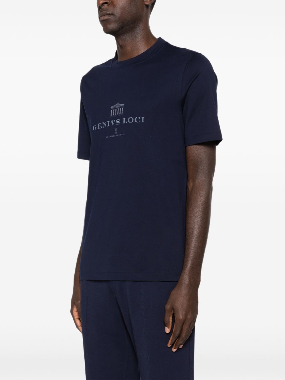 Brunello Cucinelli T-shirts and Polos Blue Brunello Cucinelli 
