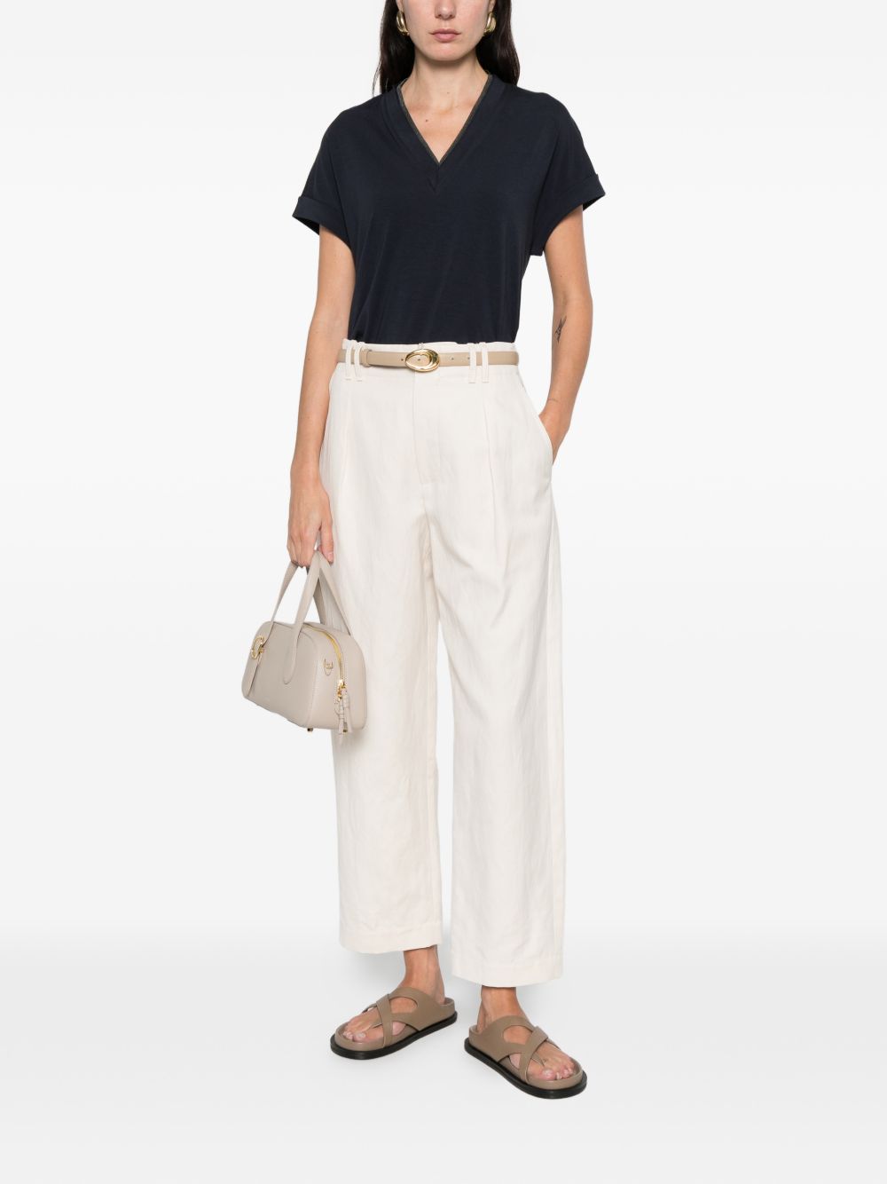 Brunello Cucinelli T-shirts and Polos Blue Brunello Cucinelli 