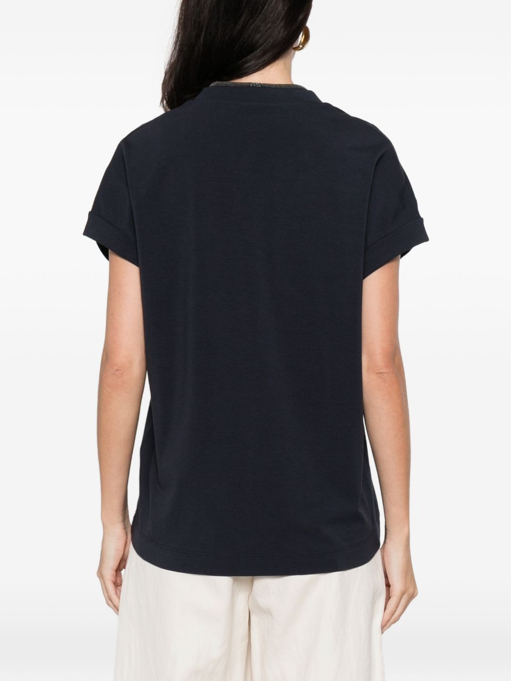 Brunello Cucinelli T-shirts and Polos Blue Brunello Cucinelli 