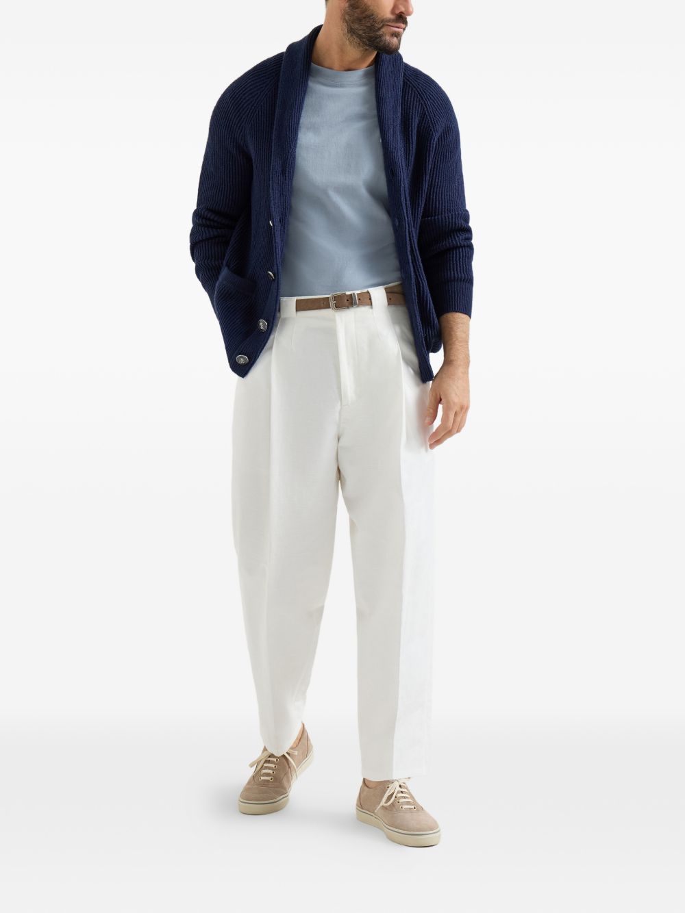 Brunello Cucinelli T-shirts and Polos Clear Blue Brunello Cucinelli 