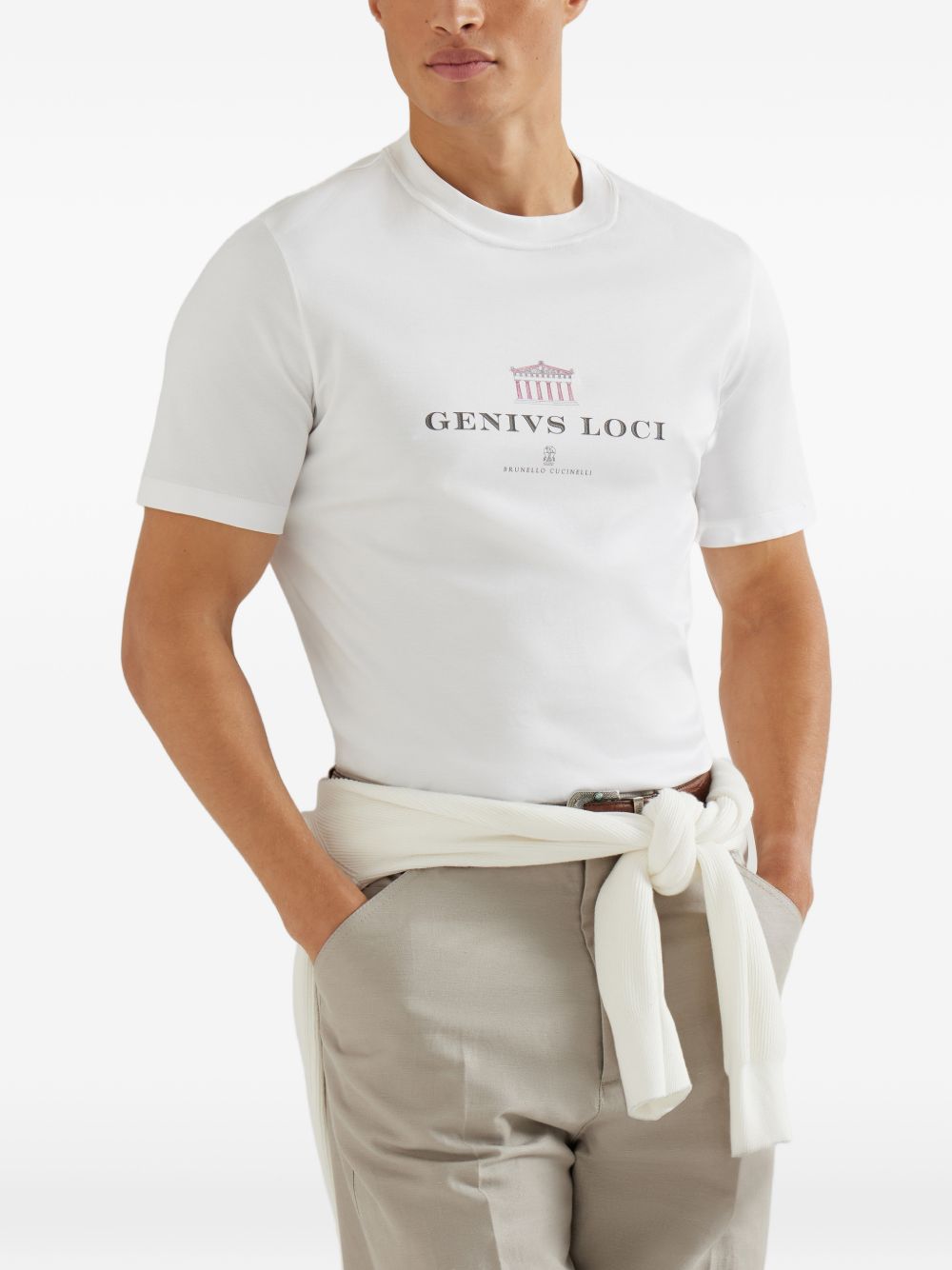 Brunello Cucinelli T-shirts and Polos White Brunello Cucinelli 