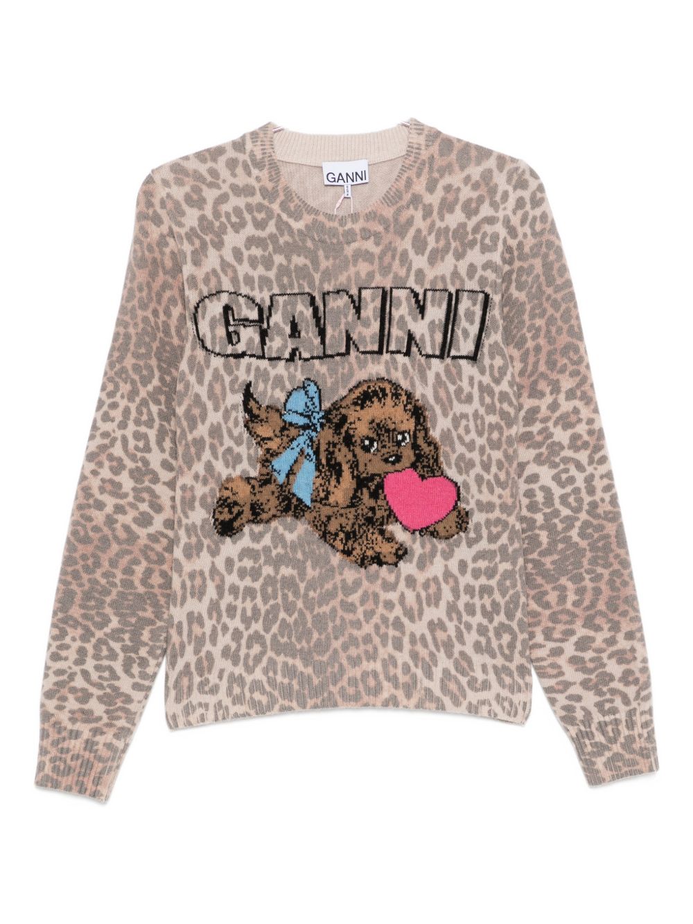 GANNI Sweaters Brown Ganni 