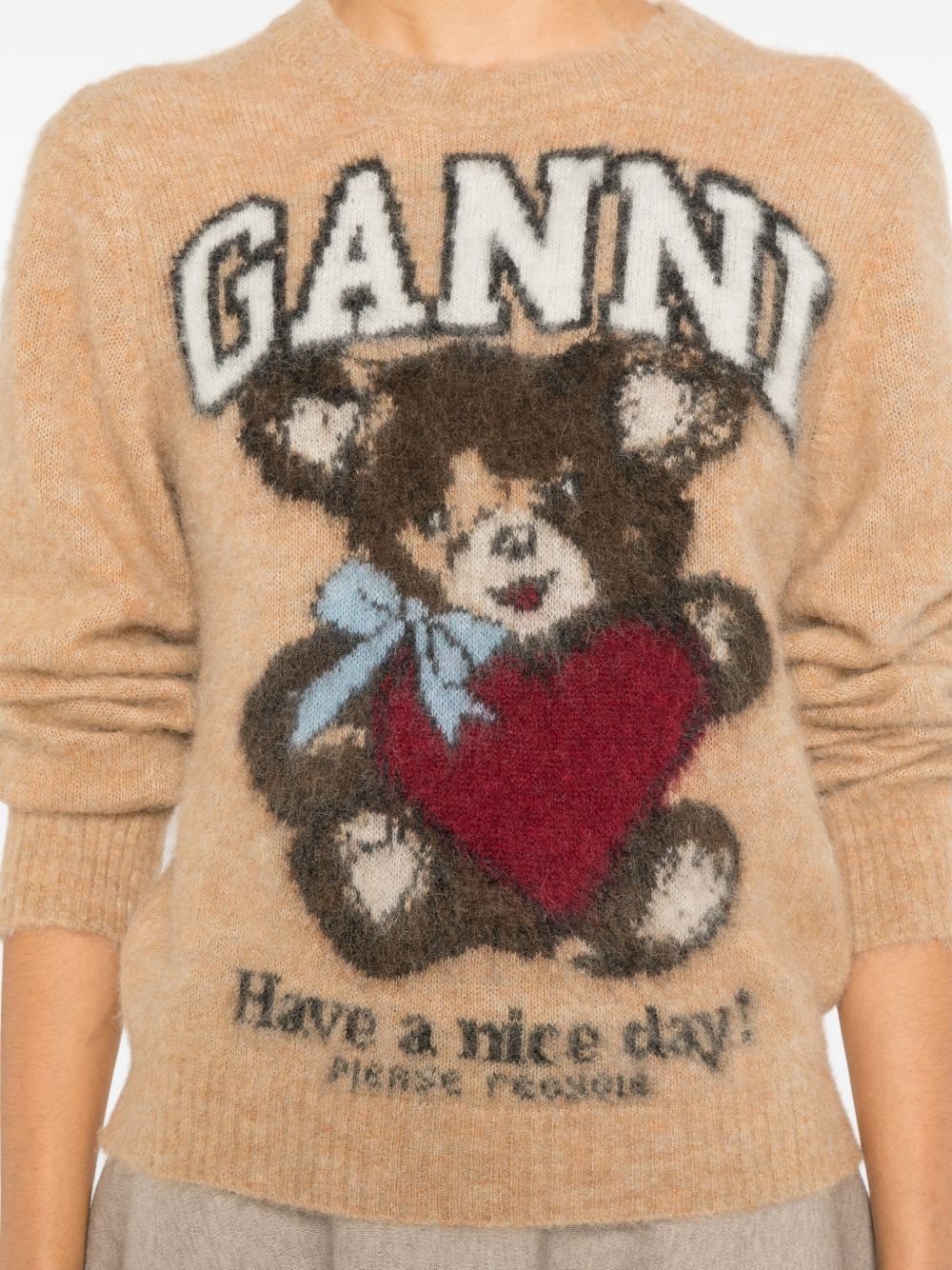 GANNI Sweaters Camel Ganni 