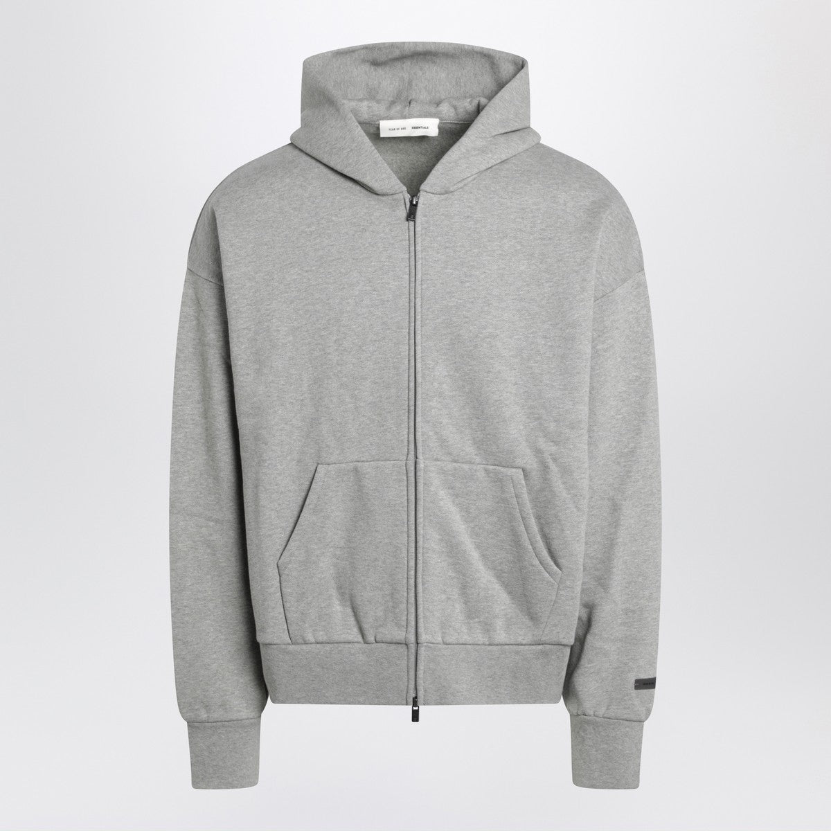 Fear of God Essentials Grey cotton fleece hoodie Fear of God Essentials 
