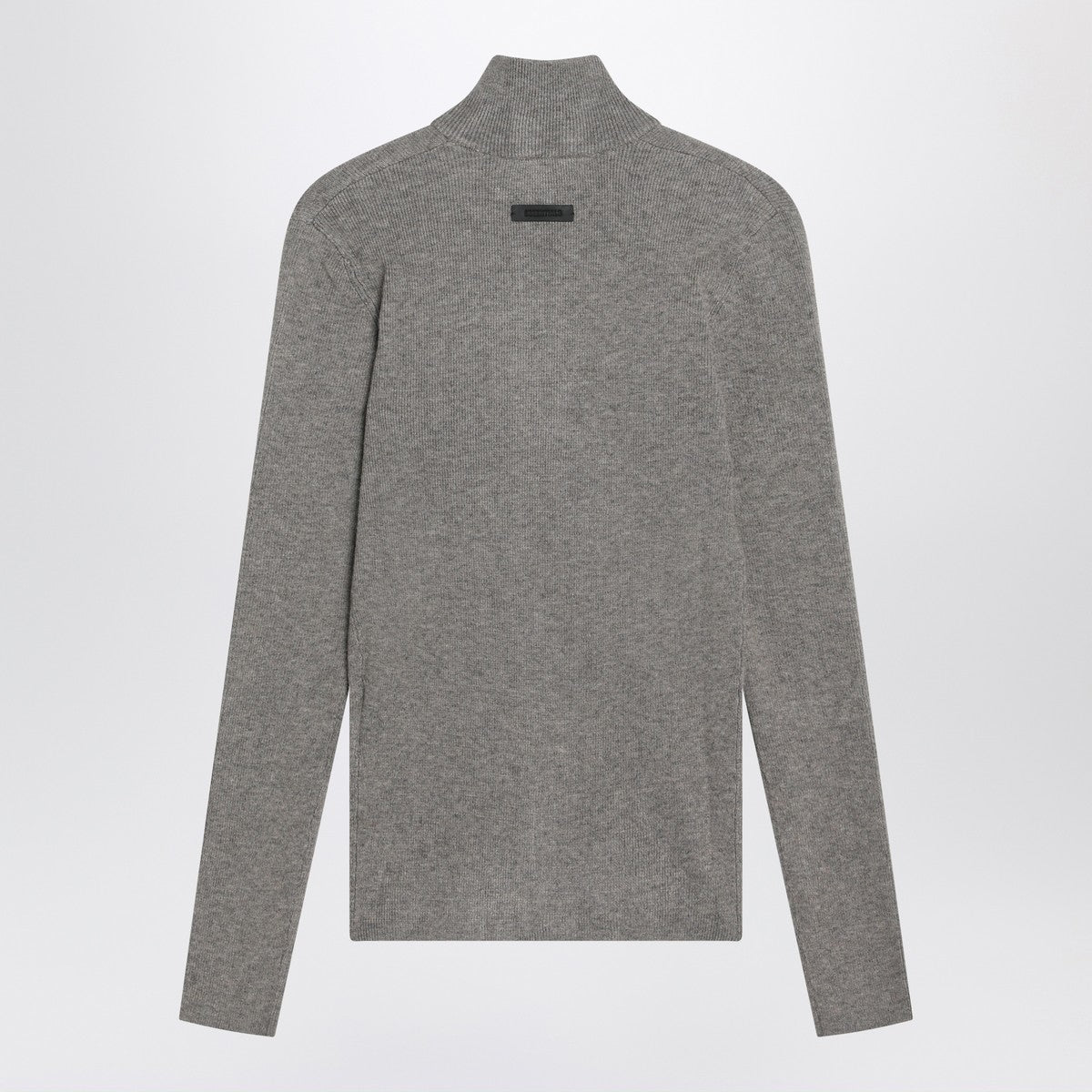 Fear of God Essentials Ribbed grey zip cardigan Fear of God Essentials 