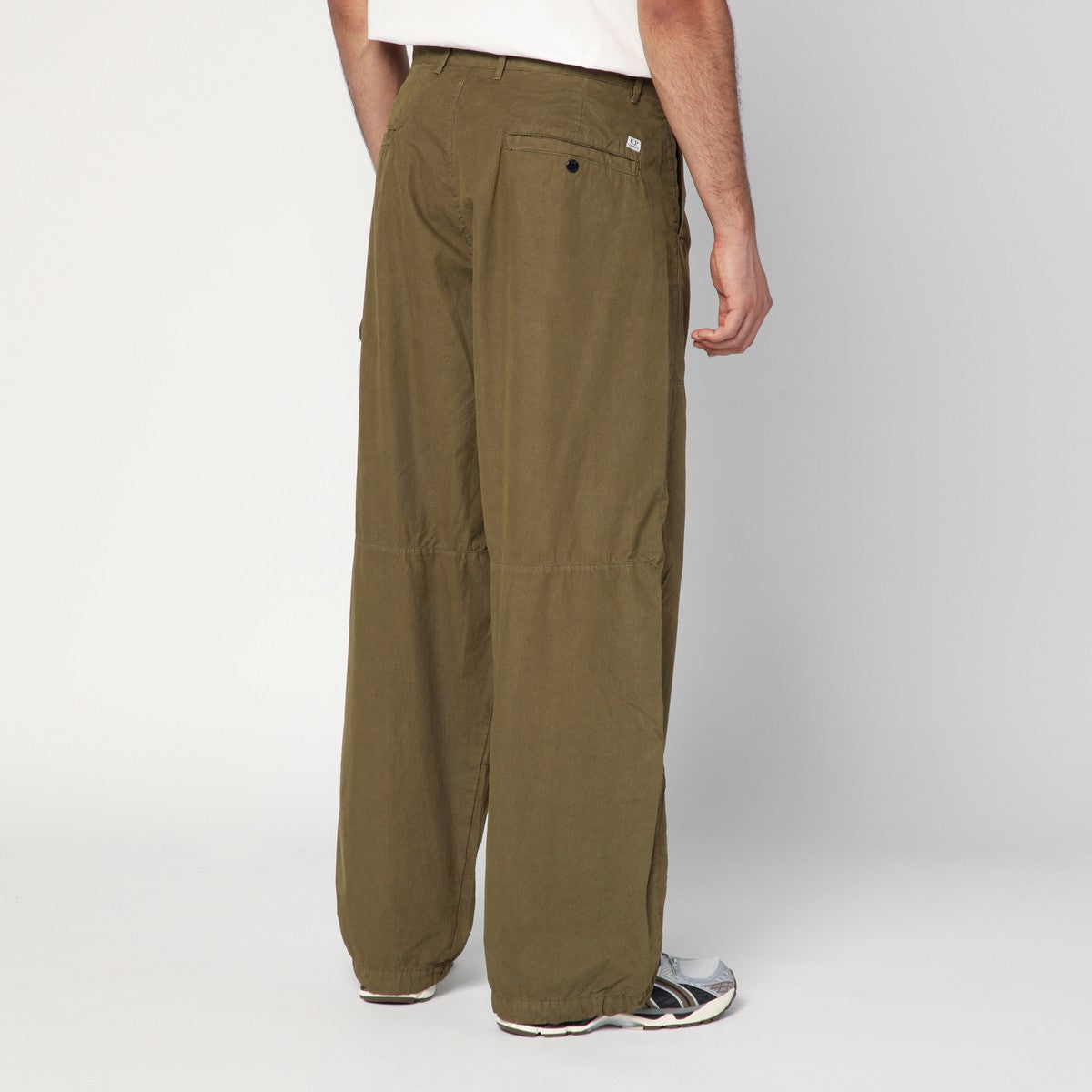 C.P. Company Beige-green cotton trousers C.P. Company 