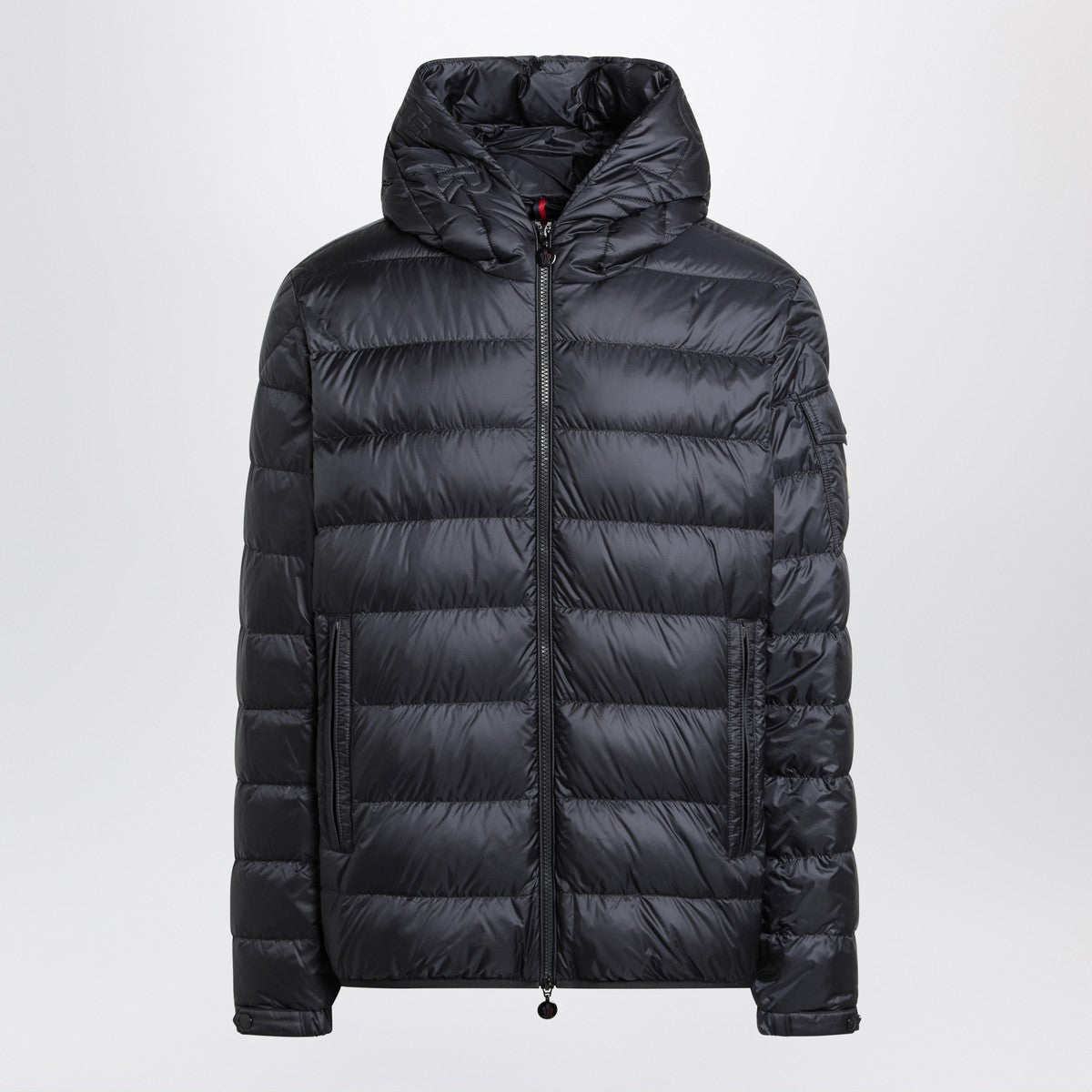 Moncler Short blue zip-up puffer Moncler 