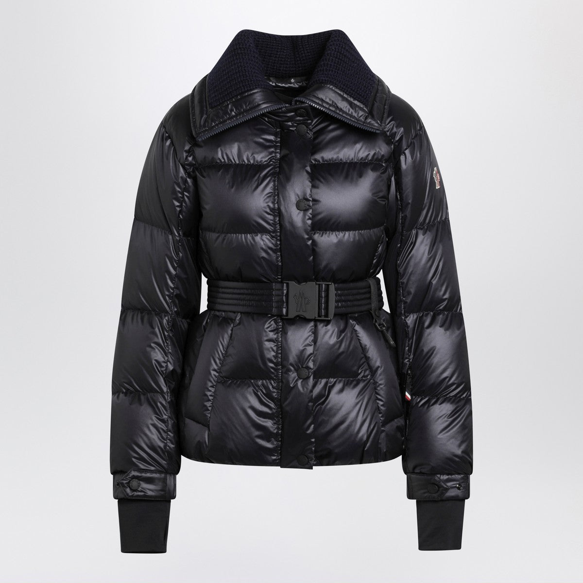 Moncler Grenoble Navy blue Bataillouse ski jacket with belt Moncler Grenoble 