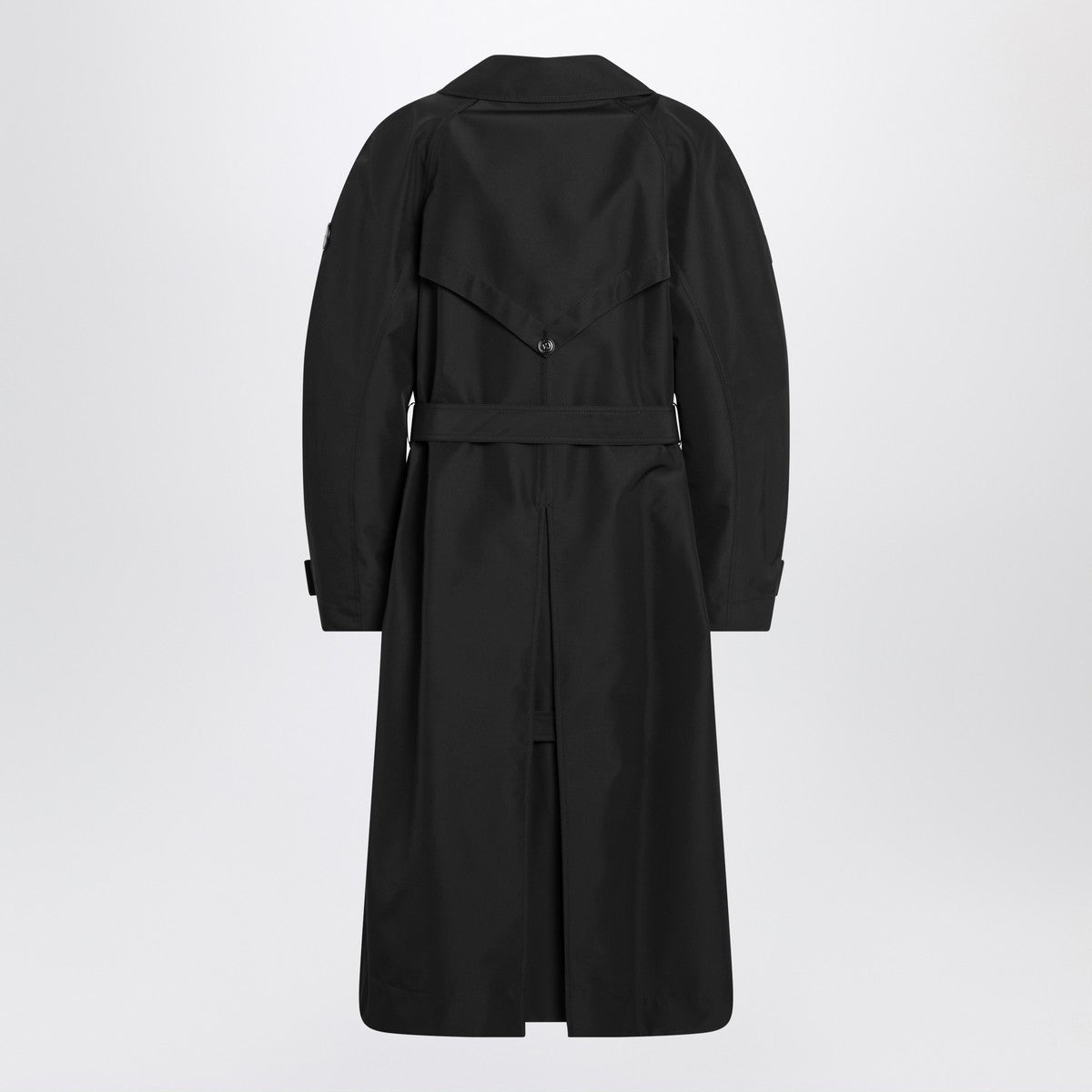 Moncler X Edward Enninful Black double-breasted trench coat with belt Moncler X Edward Enninful 