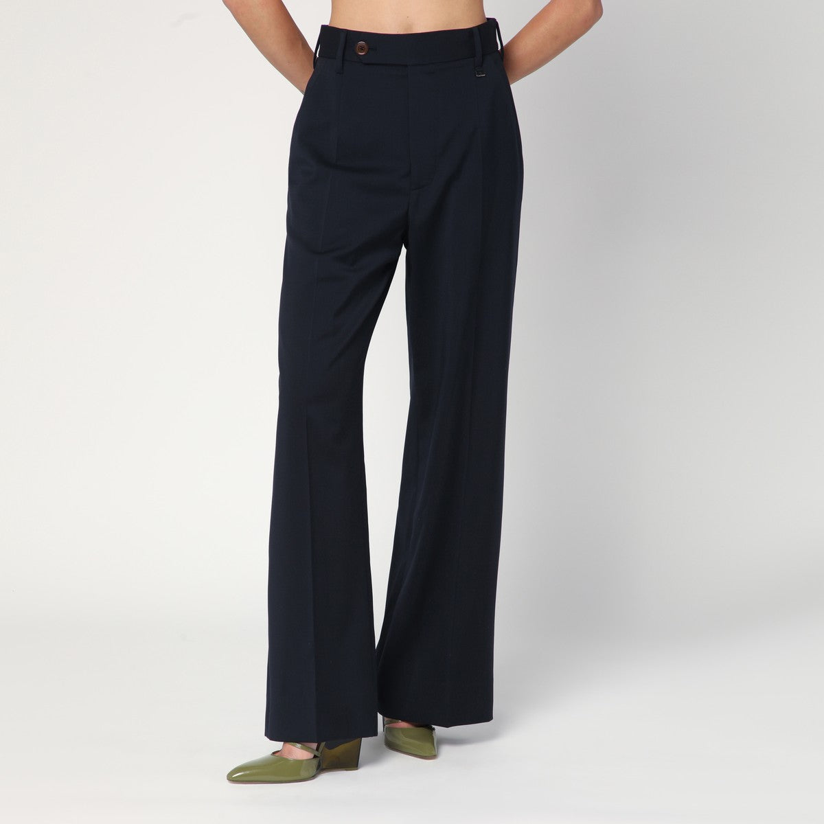 Vivienne Westwood Navy blue trousers in wool Vivienne Westwood 