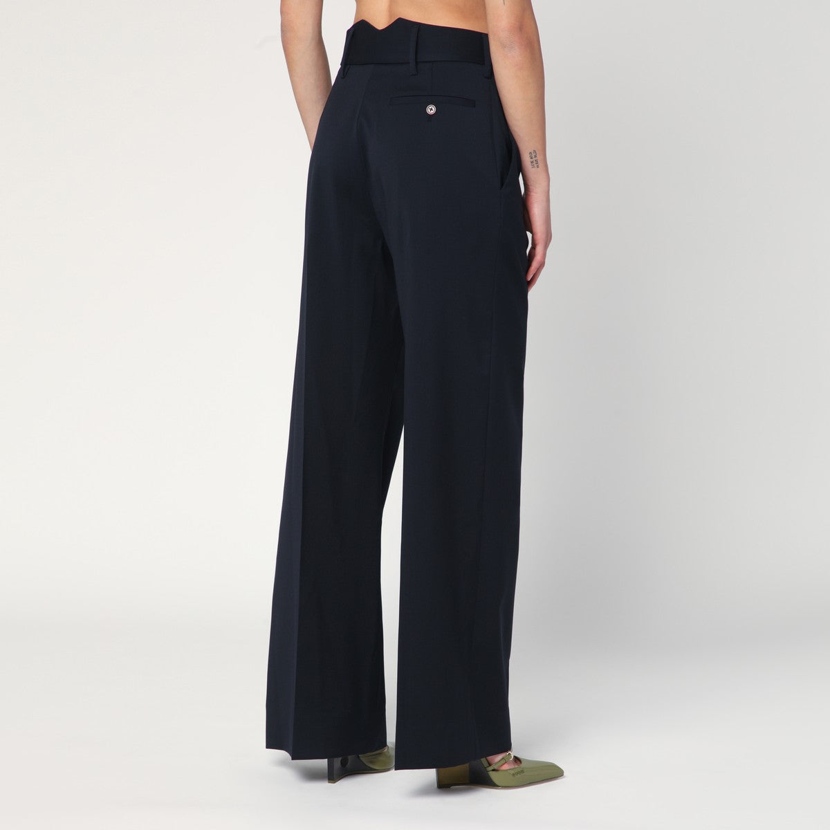 Vivienne Westwood Navy blue trousers in wool Vivienne Westwood 