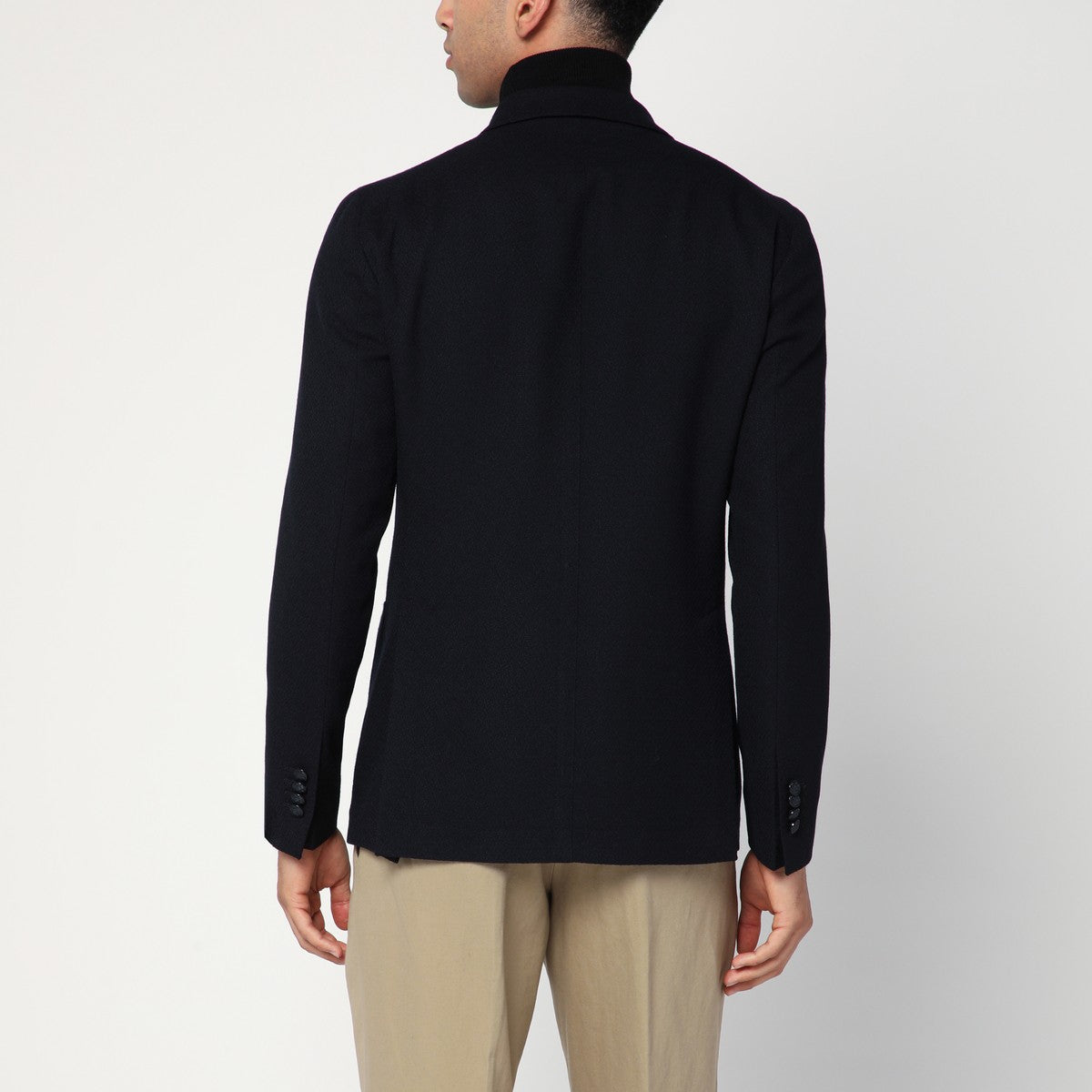 Tagliatore Blue double-breasted wool jacket Tagliatore 