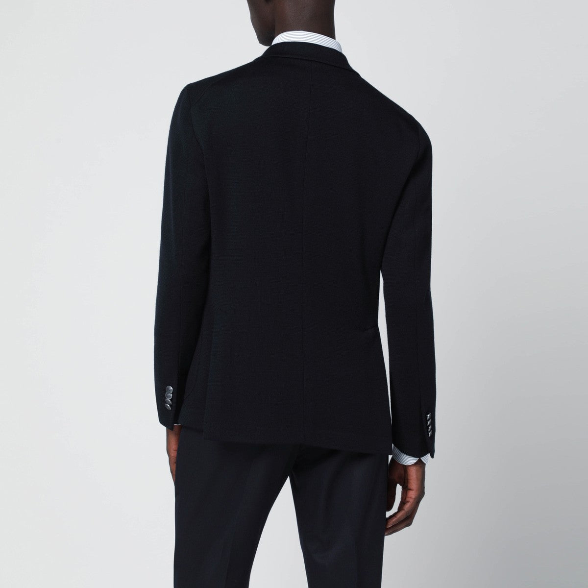 Tagliatore Blue wool-blend double-breasted jacket Tagliatore 