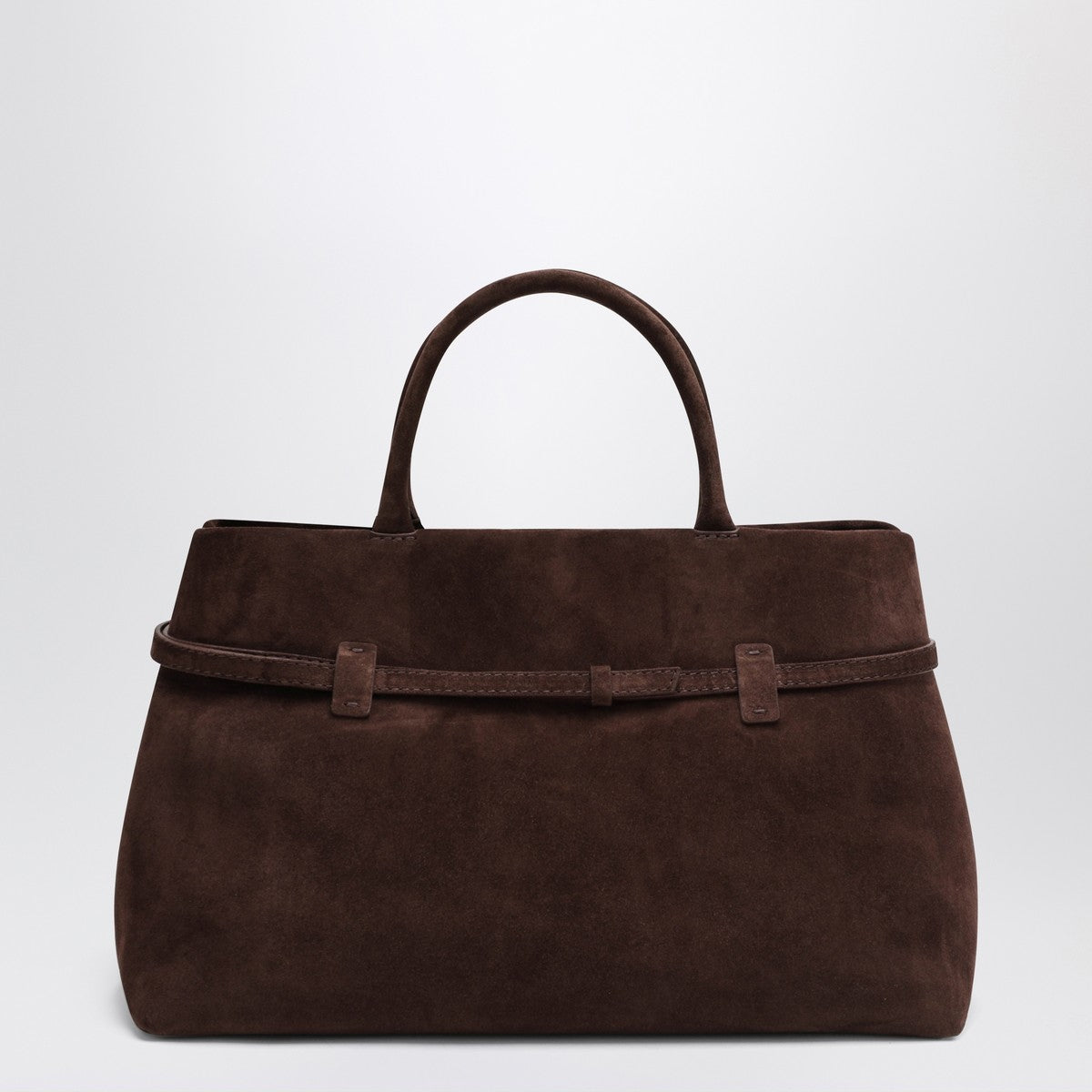 Manu Atelier Le Cambon 35 dark brown suede bag Manu Atelier 