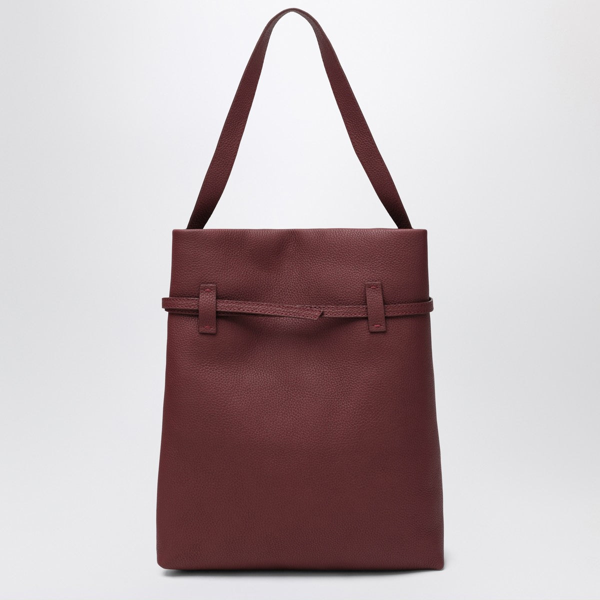 Manu Atelier Tote Du Jour burgundy suede tote bag Manu Atelier 