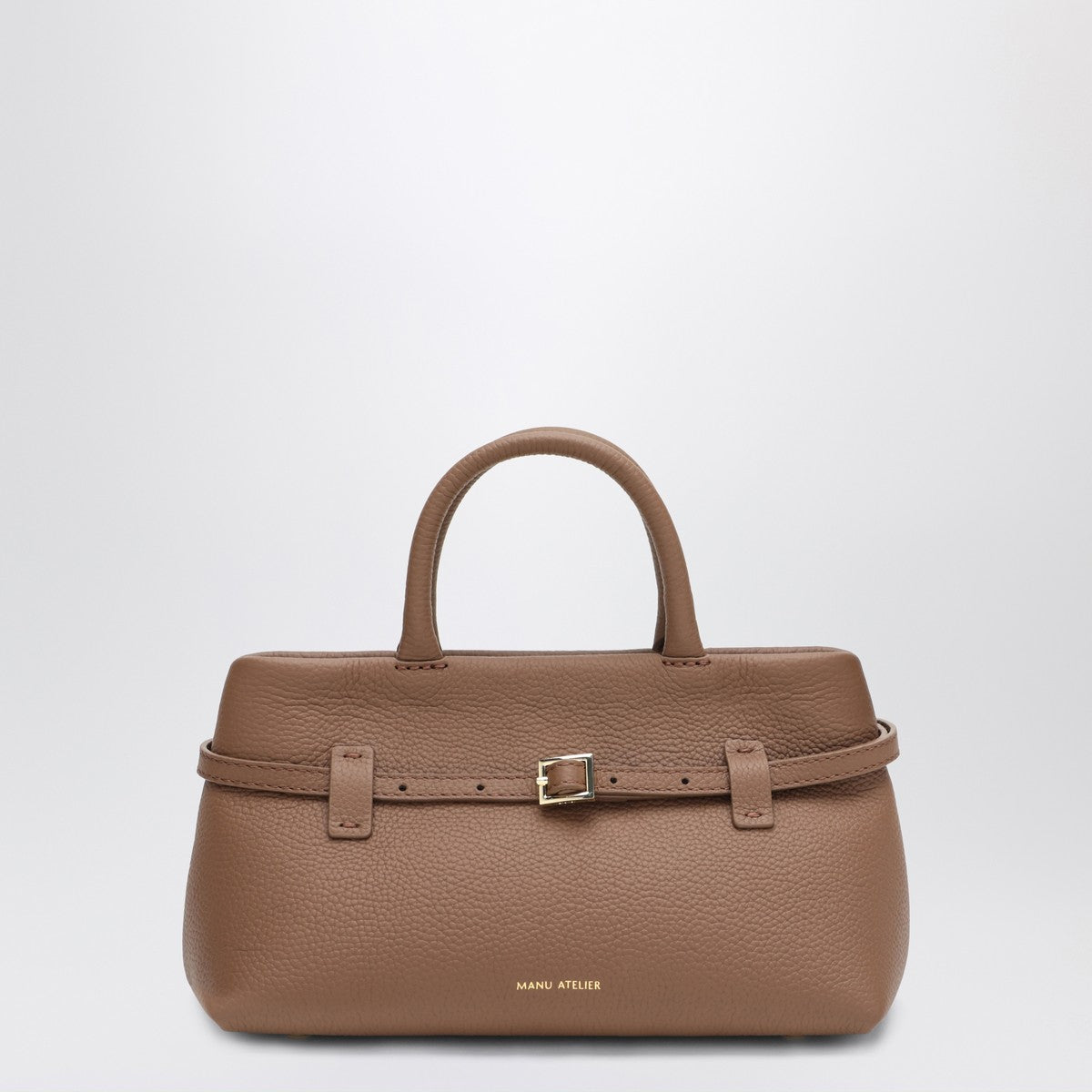 Manu Atelier Le Cambon 25 Mocha Mousse bag in suede Manu Atelier 