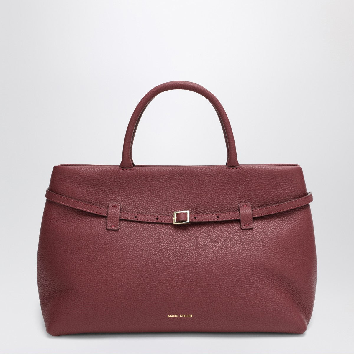 Manu Atelier Le Cambon 35 burgundy bag in suede Manu Atelier 