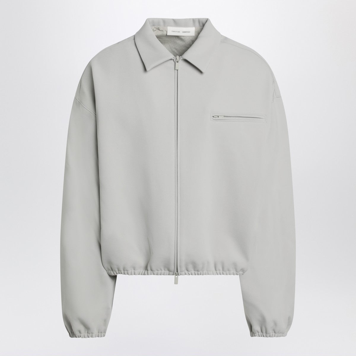 Fear of God Essentials Light grey nylon Track jacket Fear of God Essentials 
