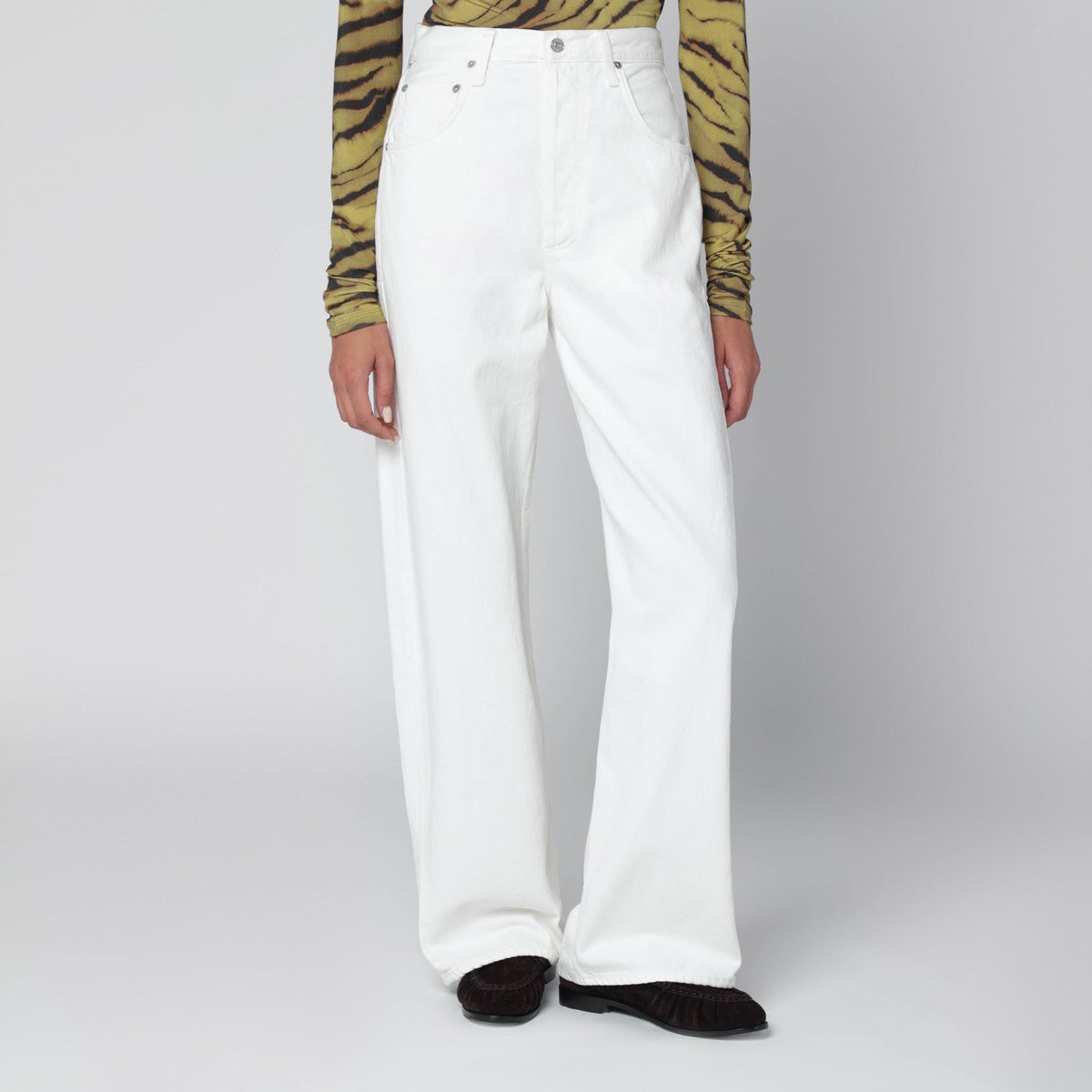 Citizens of Humanity White Pashmina Ayla baggy jeans Citizens of Humanity 