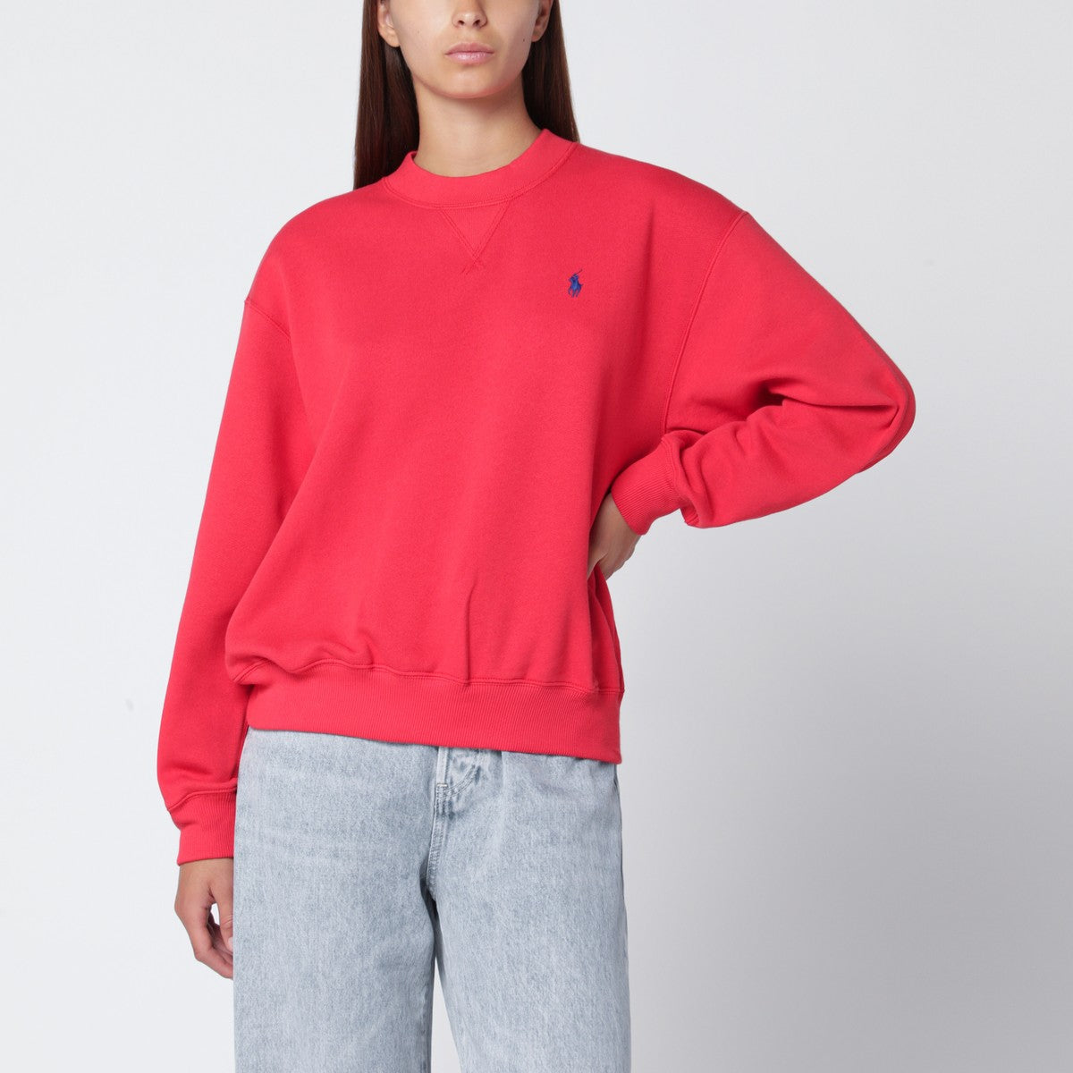 Polo Ralph Lauren Orange-red cotton-blend sweatshirt Polo Ralph Lauren 
