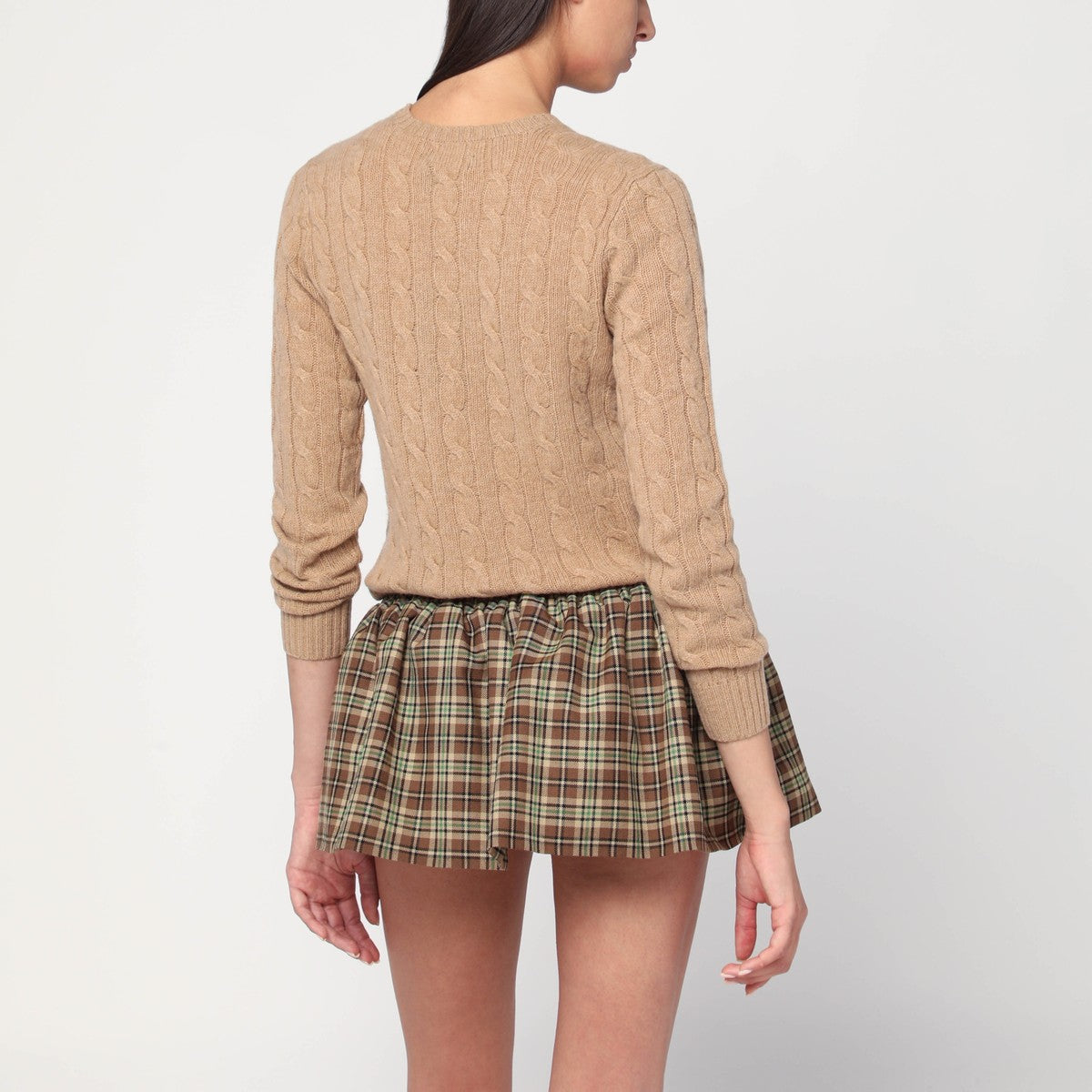 Polo Ralph Lauren Beige cable-knit sweater in wool and cashmere Polo Ralph Lauren 