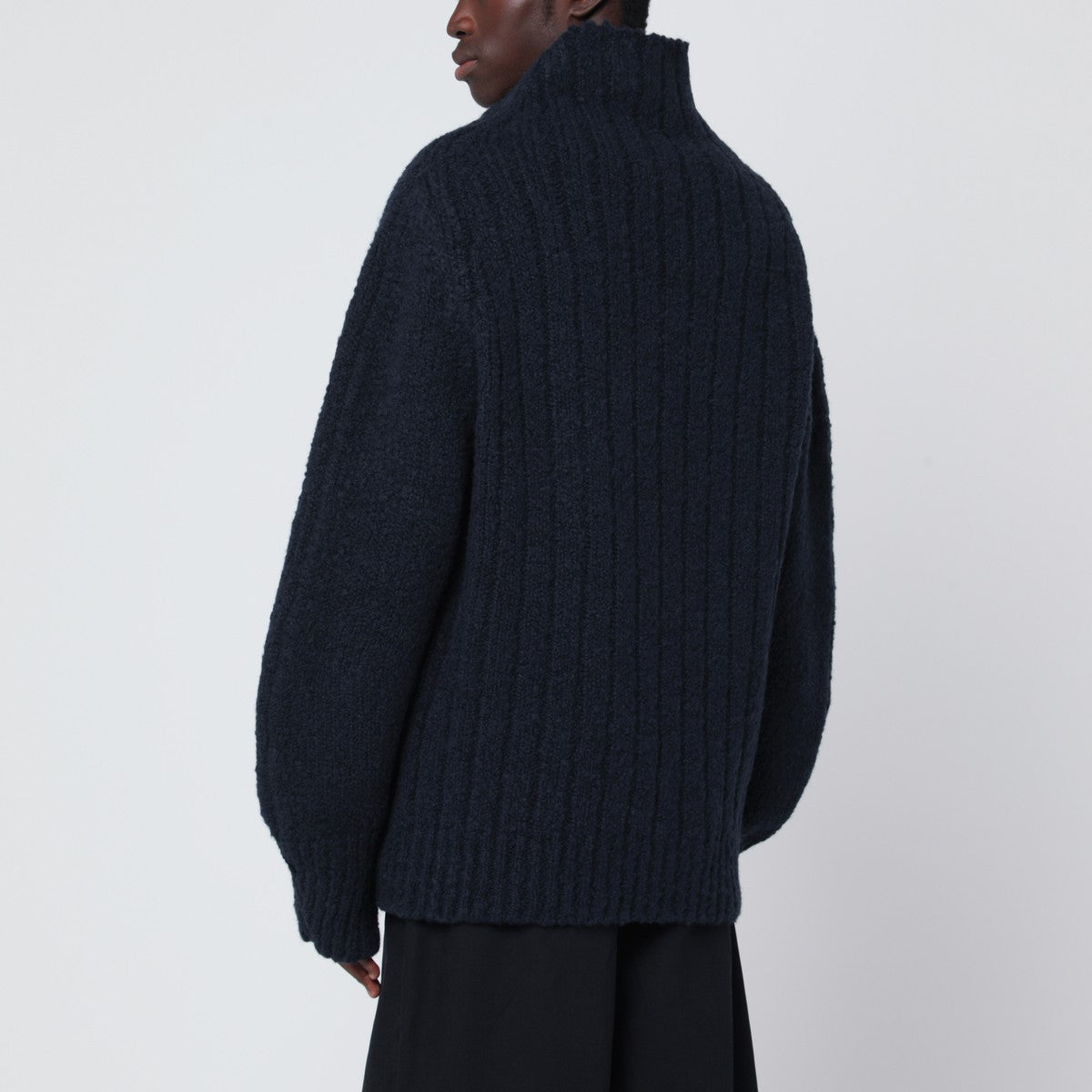 Dries Van Noten Navy blue wool sweater Dries Van Noten 