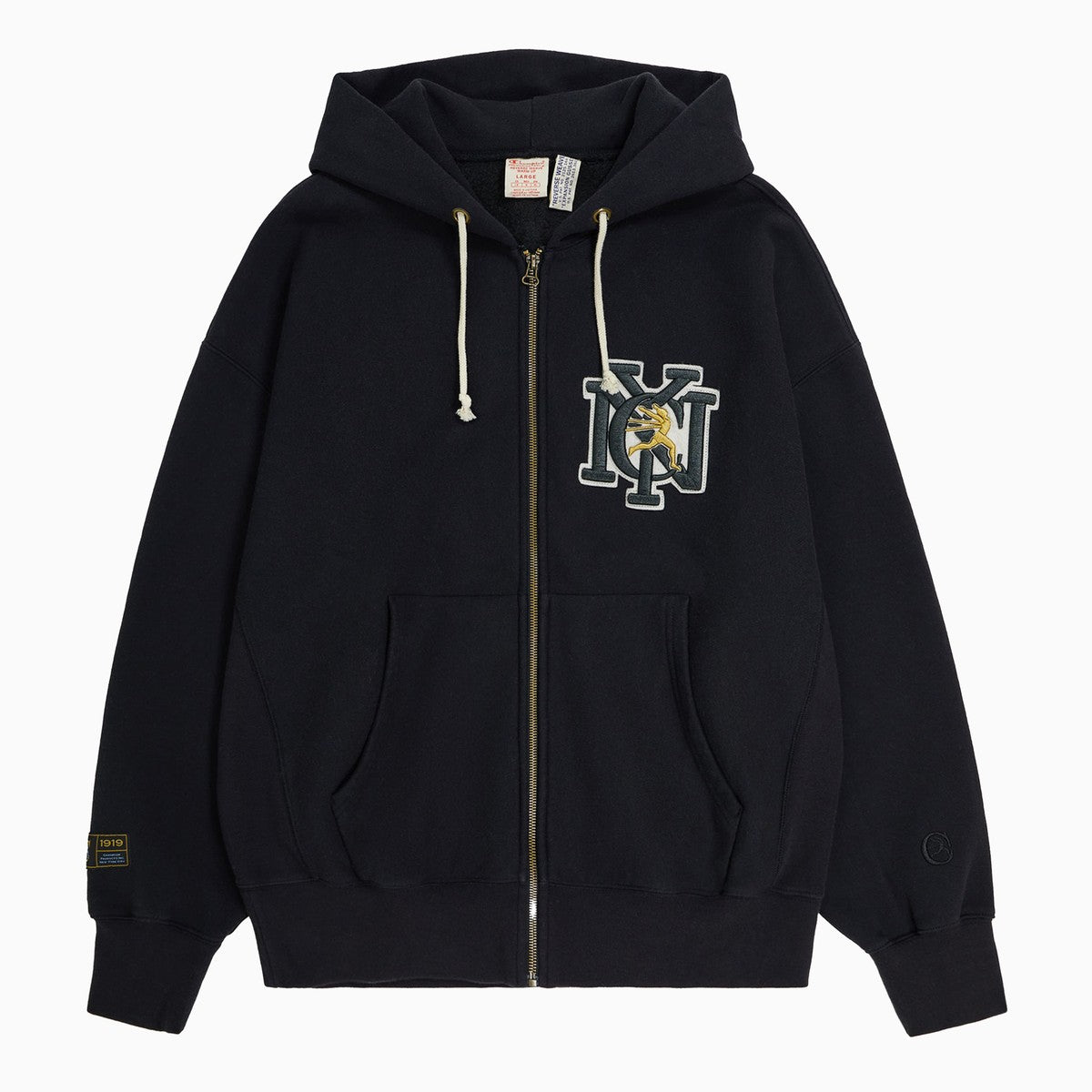 Champion Black cotton blend hoodie Champion 
