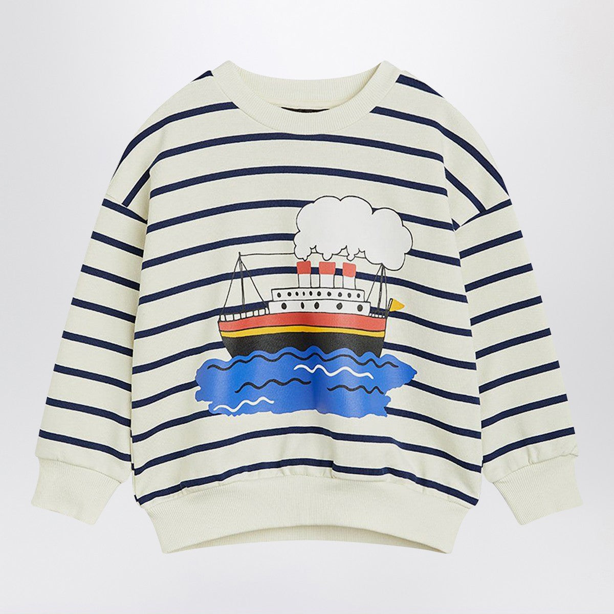 Mini Rodini Cotton striped ferry sweatshirt Mini Rodini 