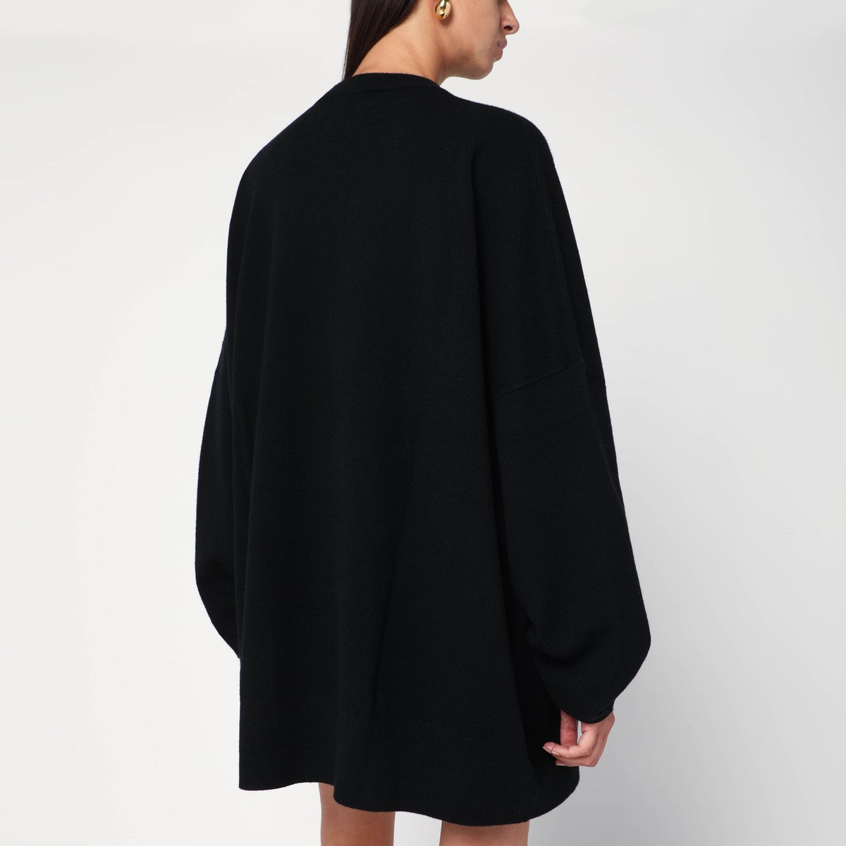 extreme cashmere Black oversized cashmere sweater extreme cashmere 