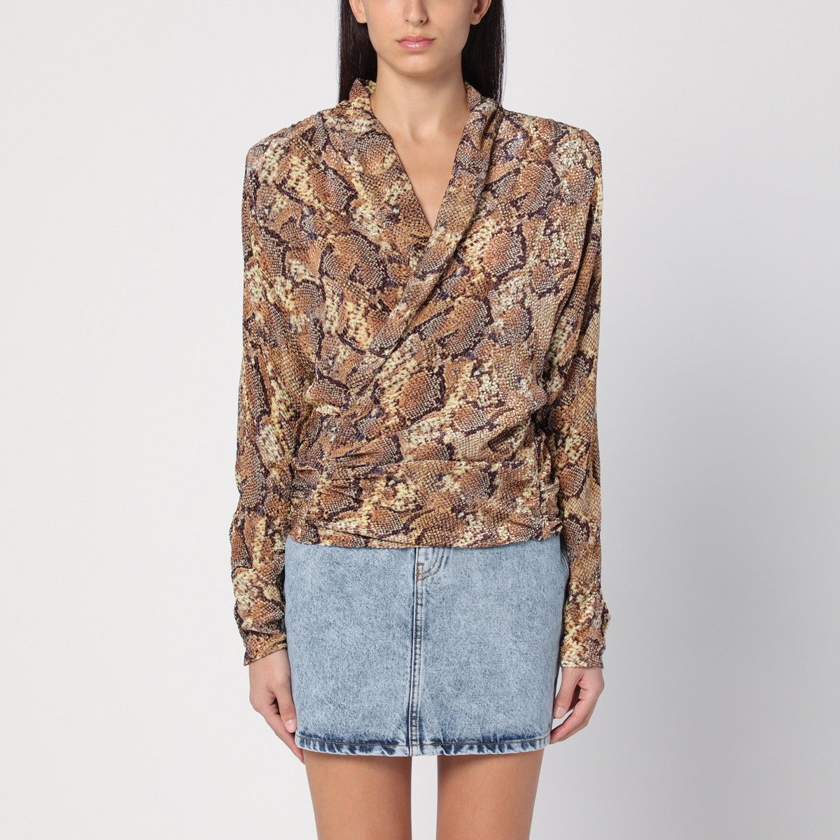 ISABEL MARANT Snake Print Marlin Blouse Isabel Marant 