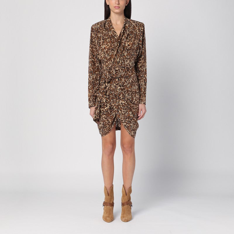ISABEL MARANT Leopard print dress in silk blend Isabel Marant